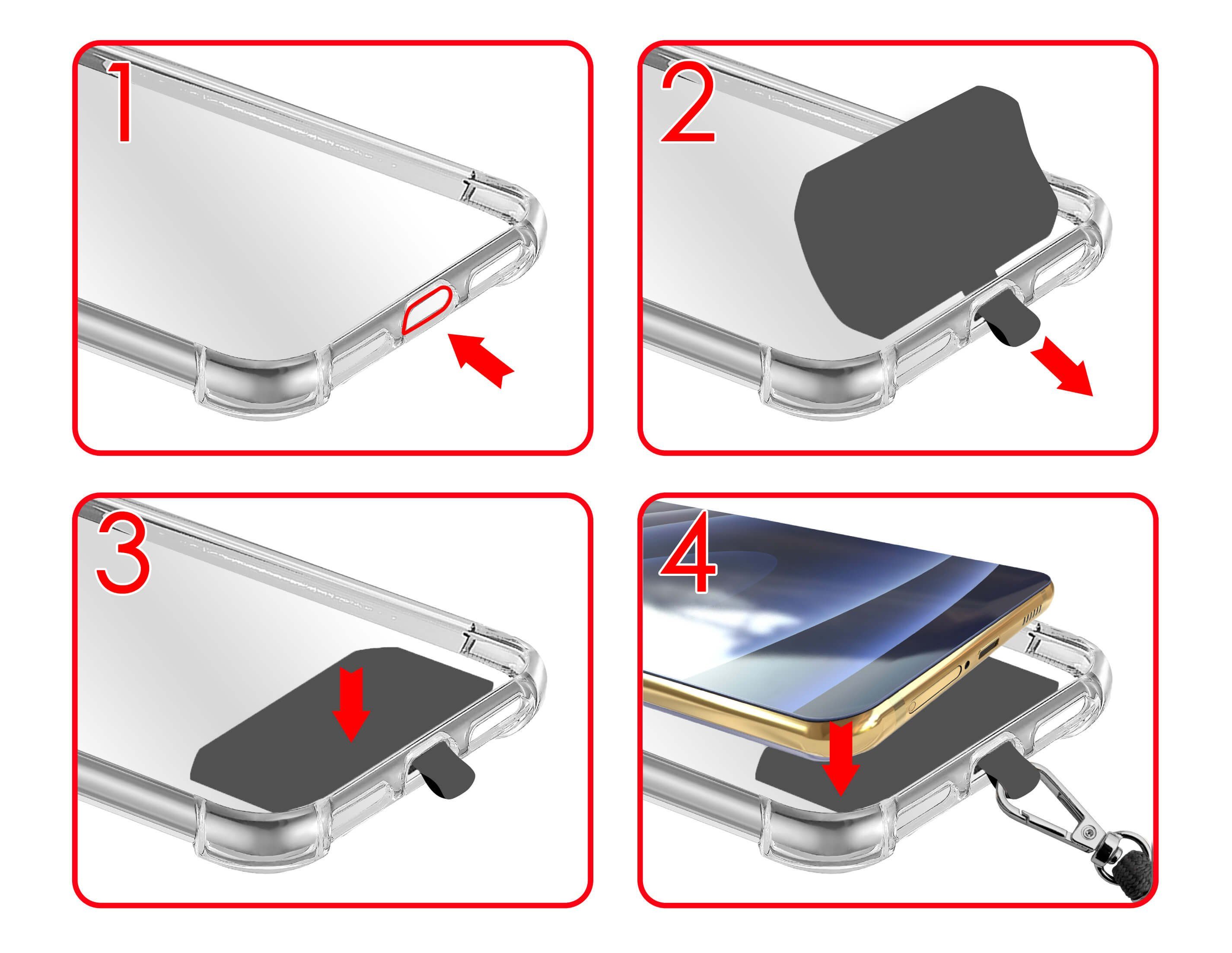 mtb more energy Handykette Universal (HBG) Metallfarbe gold, für nahezu alle Smartphone-Hüllen