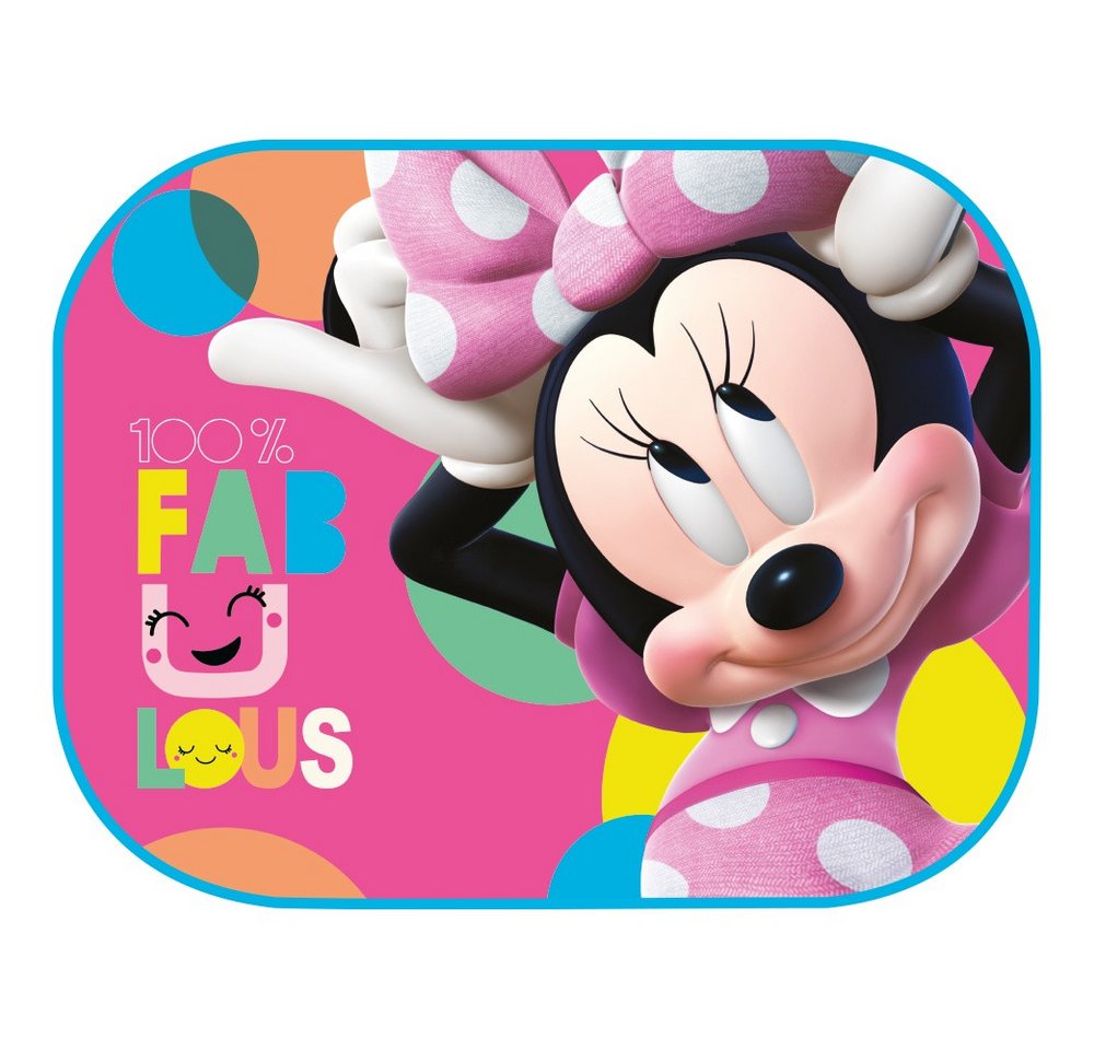 Thumbnail - Seven Polska Autosonnenschutz MINNIE MAUS - Disney Schattenspender, 2 Stück, 44 x 35 cm