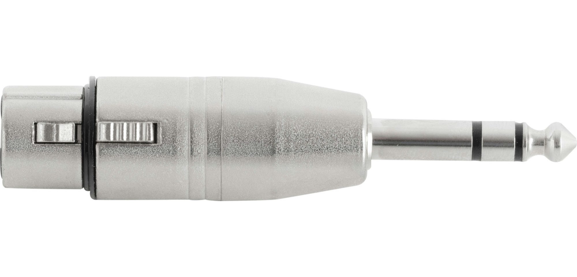 Pronomic AD-JSXF Adapter 6,3mm Stereo-Klinke male / XLR female Audio-Adapter