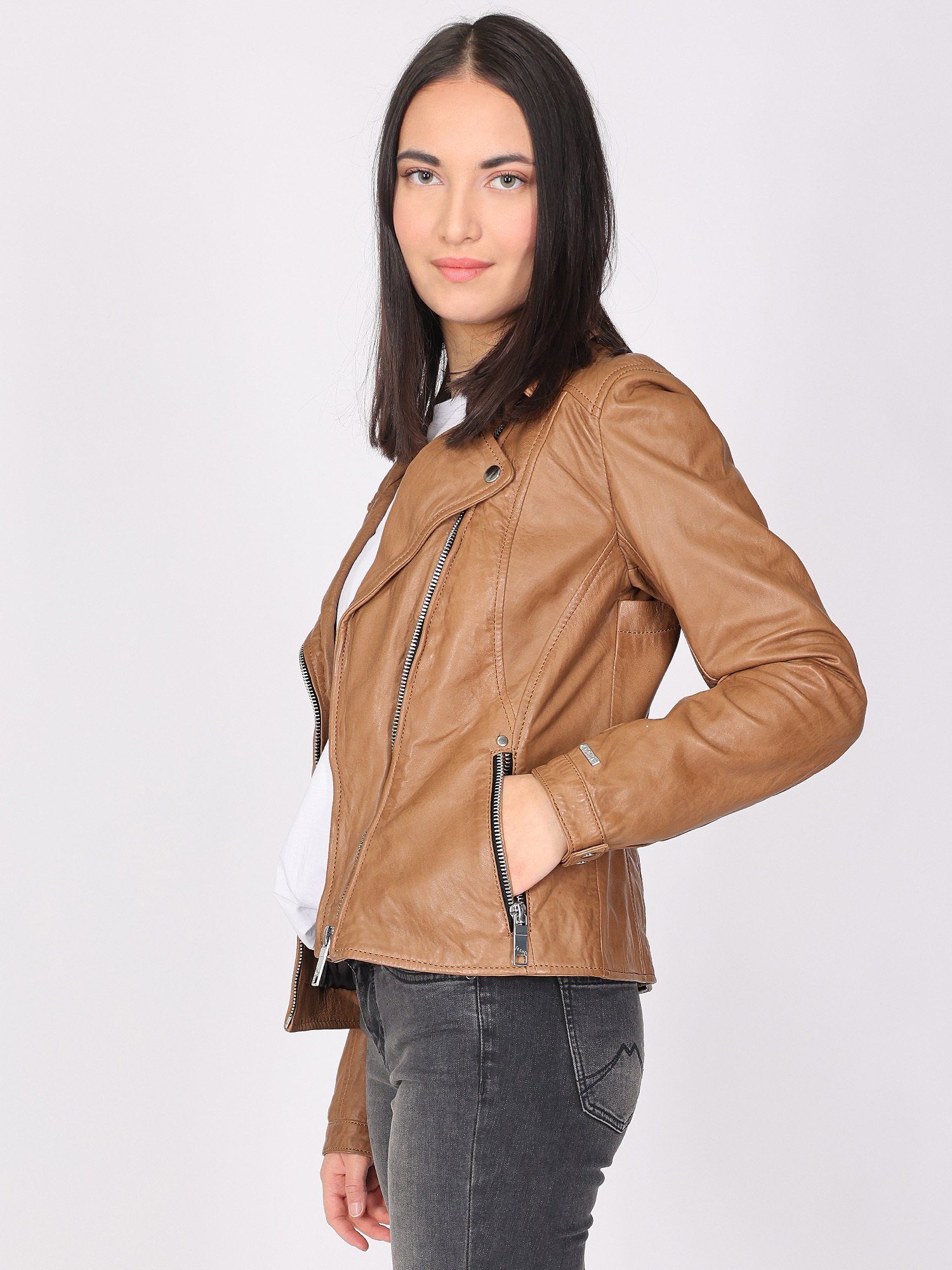 Maze cognac 42021206 Lederjacke