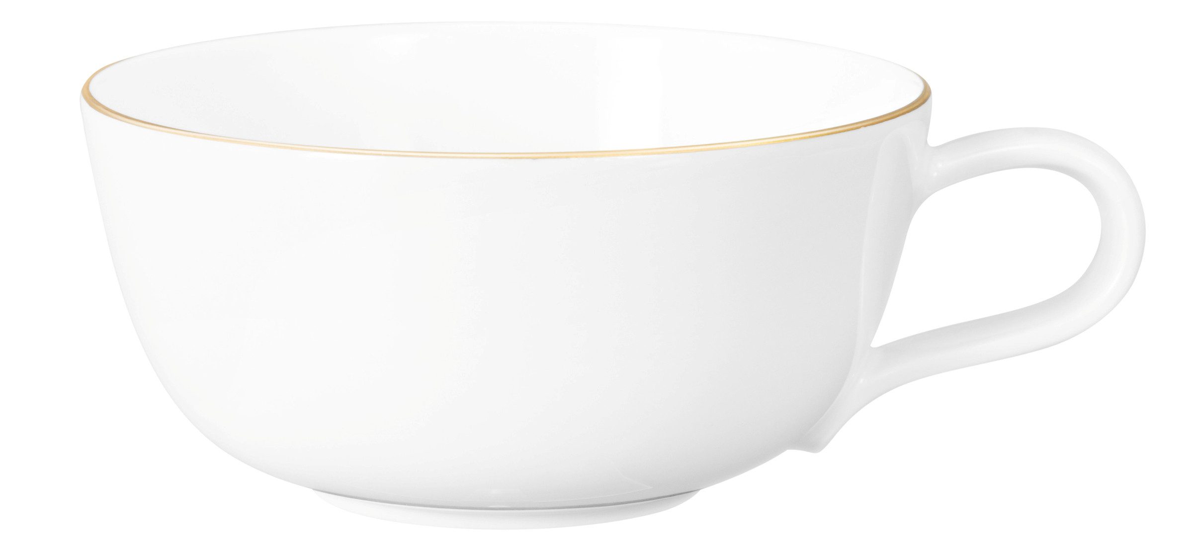 Seltmann Weiden Tasse Liberty - Goldrand, Porzellan, Teeobertasse groß 0,28 l