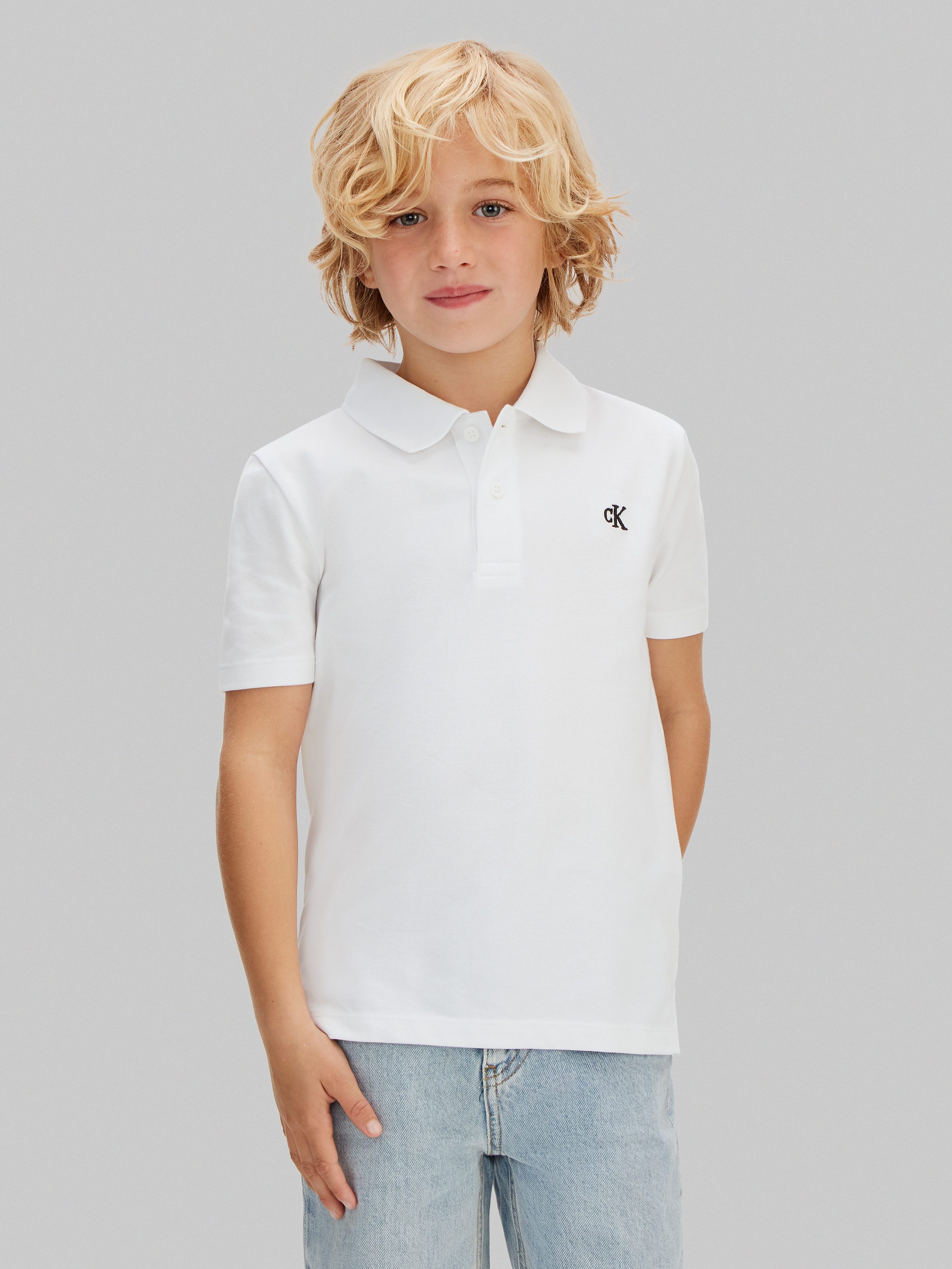 Calvin Klein Jeans Poloshirt SOLID POLO Regular fit für Kinder mit Polokragen