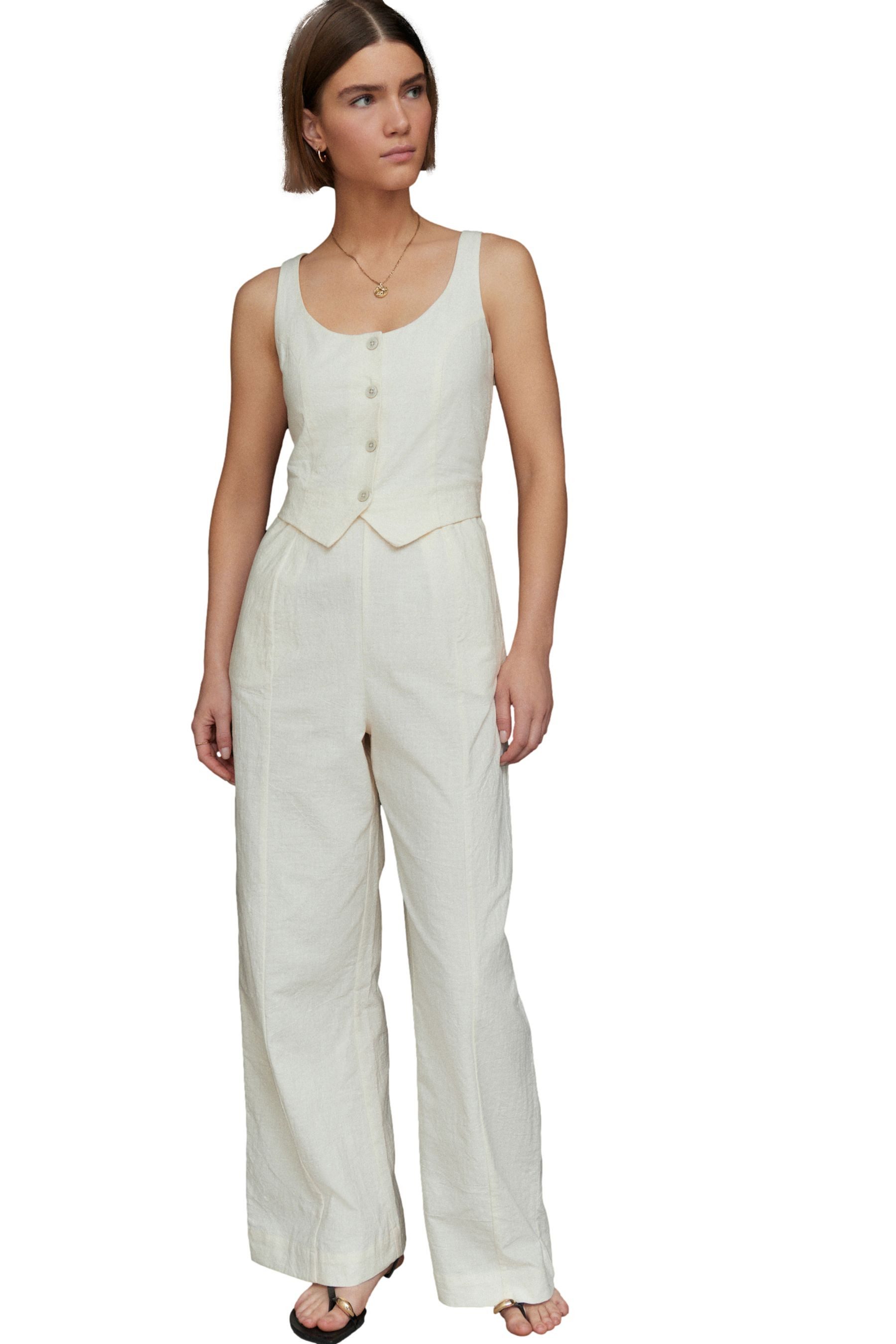 Next Jumpsuit Ärmelloser Playsuit mit Weste aus 100 % Baumwolle (1-tlg) günstig online kaufen