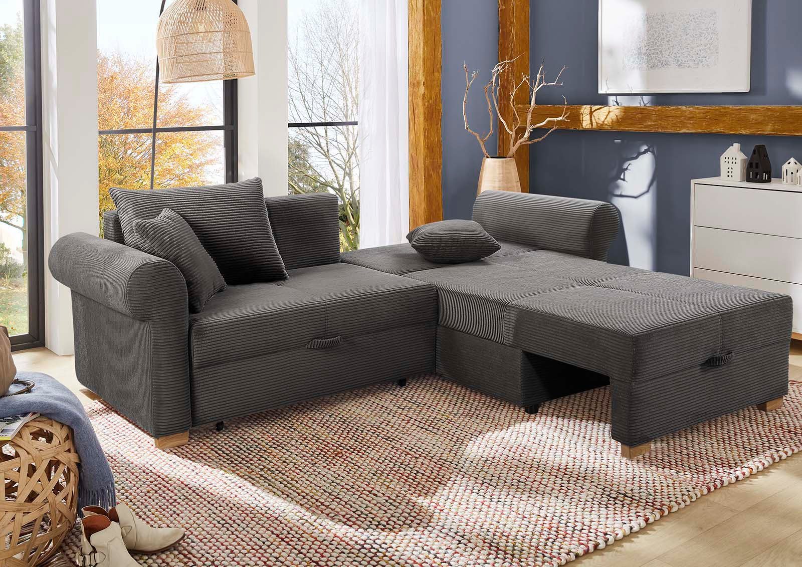 Jockenhöfer Gruppe Ecksofa List L-Form, viel Stauraum, 2 separate Liegefläc günstig online kaufen