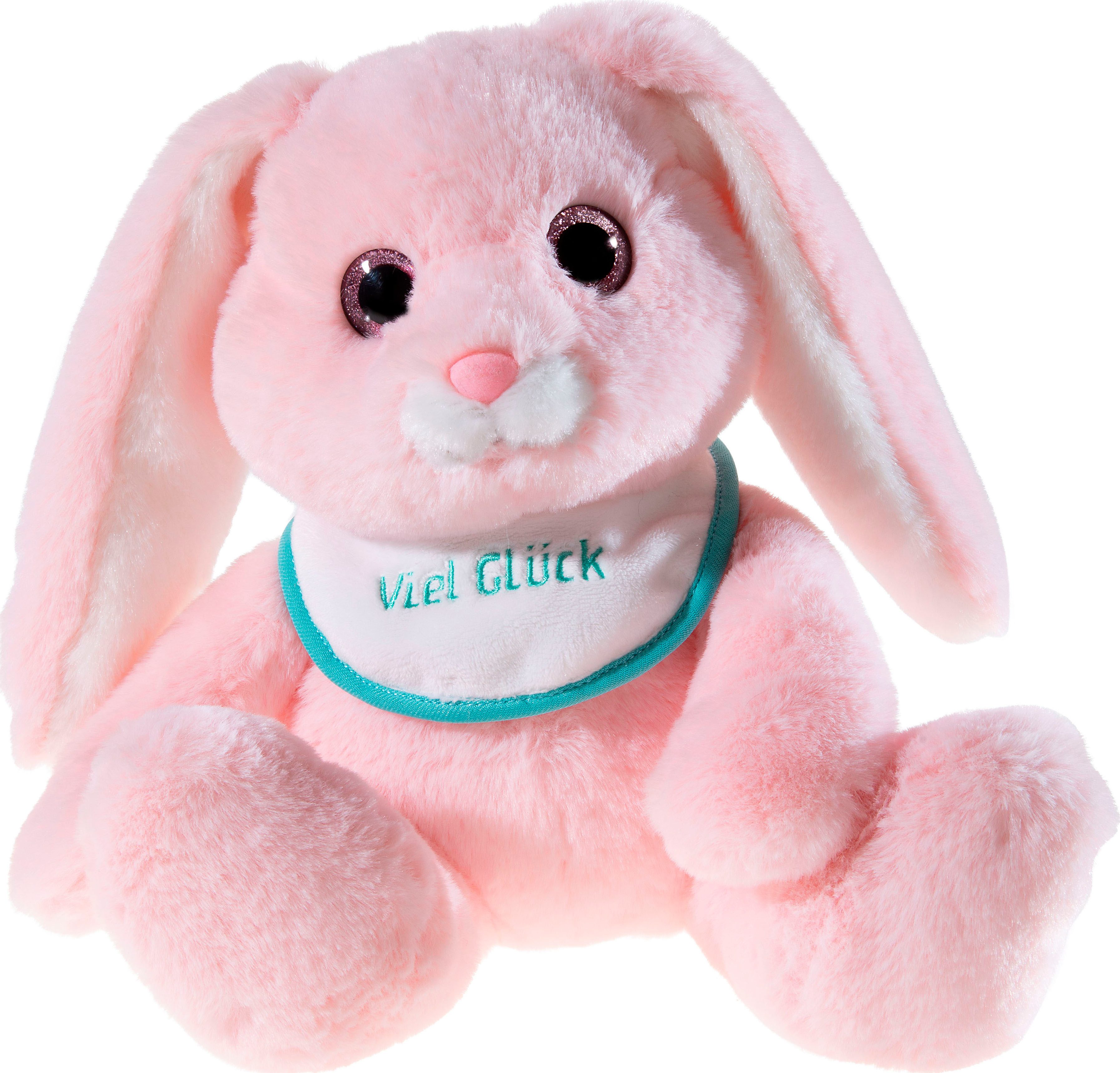 Heunec® Kuscheltier Hase Milchschnute, rosa, mit Lätzchen