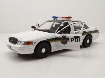 GREENLIGHT collectibles Modellauto Ford Crown Victoria 2006 weiß Police Interceptor Fargo TV-Serie Modell, Maßstab 1:24