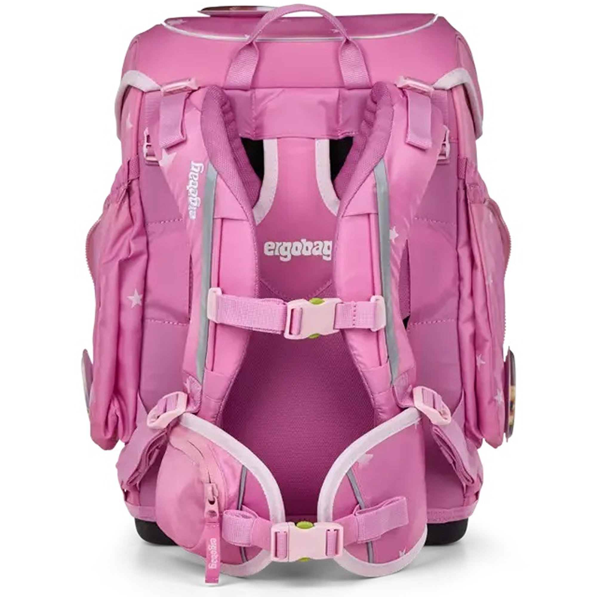 ergobag Schulranzen Cubo 5tlg inkl Sportbeutel Federmappe Schlampermäppchen und Kletties