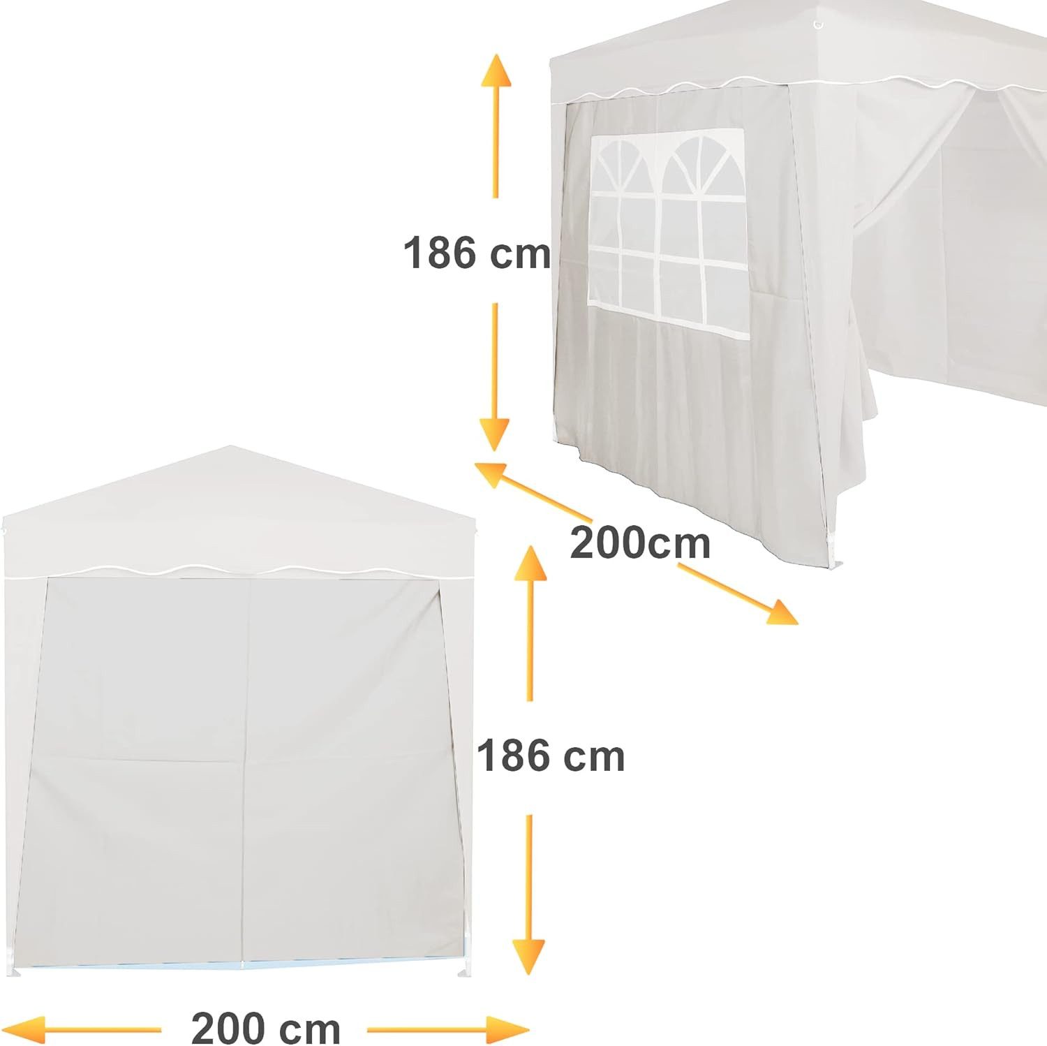 Defactoshop Pavillonseitenteil 2X Seitenteile für 2x2 günstig online kaufen