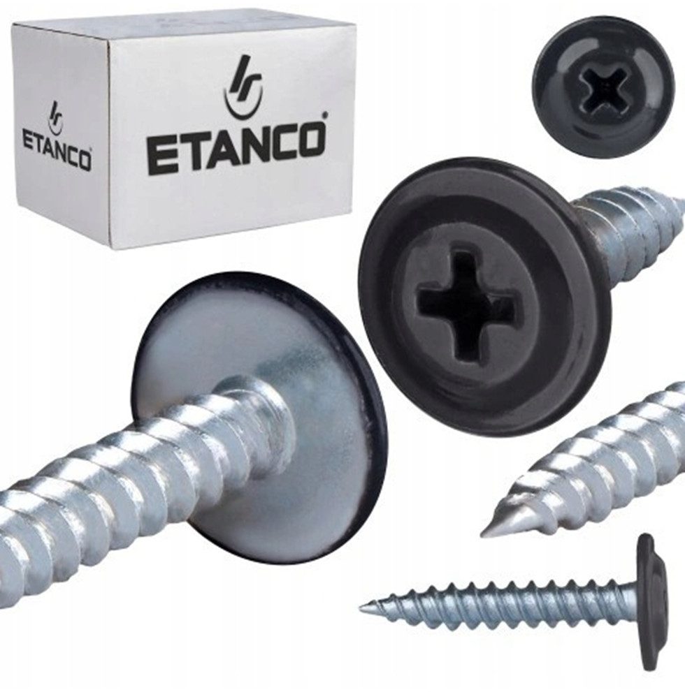 Etanco GmbH Blechschraube GM-S Flachkopf in verschiedenen RAL-Farben 4,2 x 14 mm 250 Stück