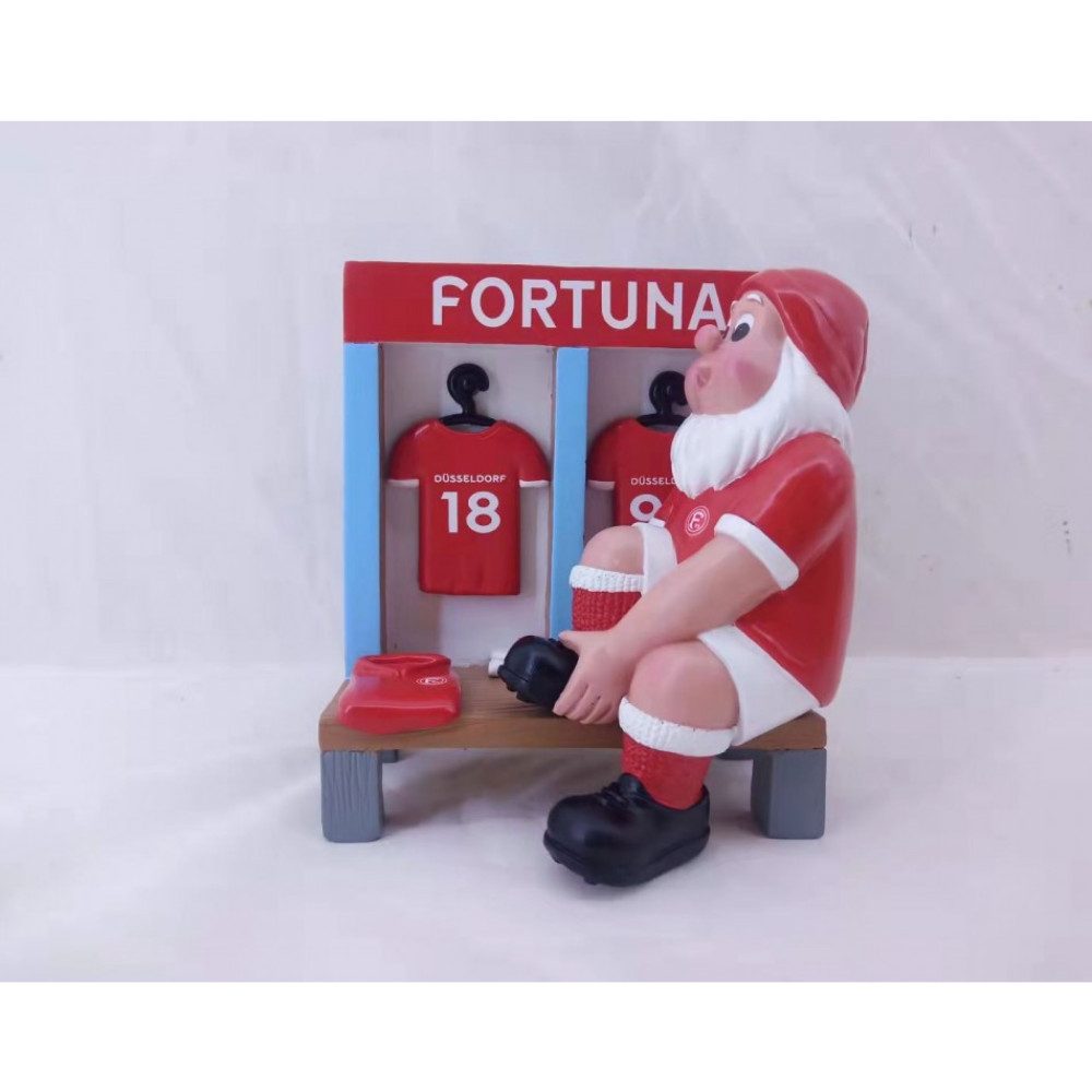 Fortuna Düsseldorf Dekofigur Fortuna Düsseldorf Mini-Gartenzwerg "Kabine"