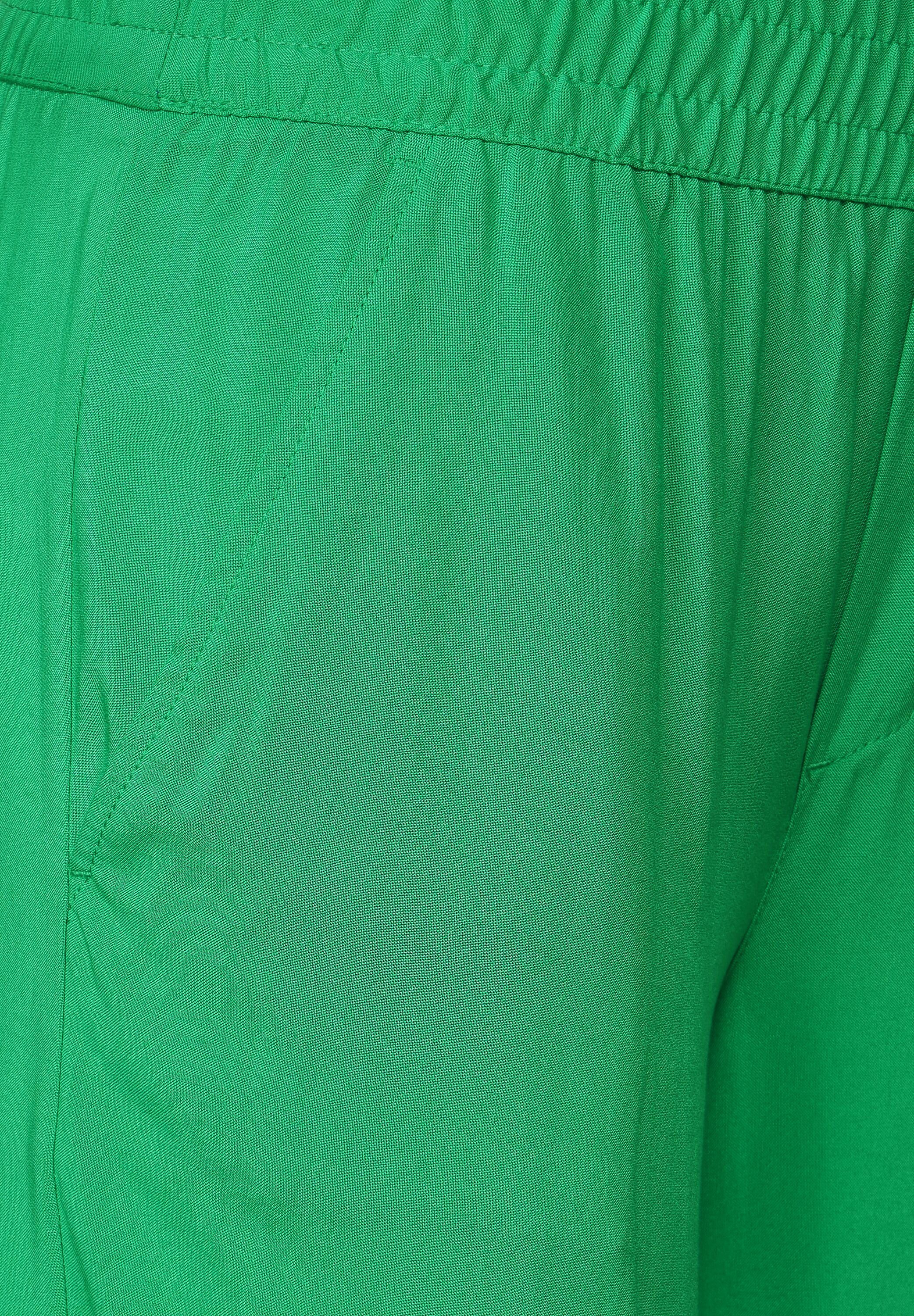 Hose (1-tlg) Einschubtaschen Cecil 3/4-Hose Fresh Green Fit Cecil Loose in