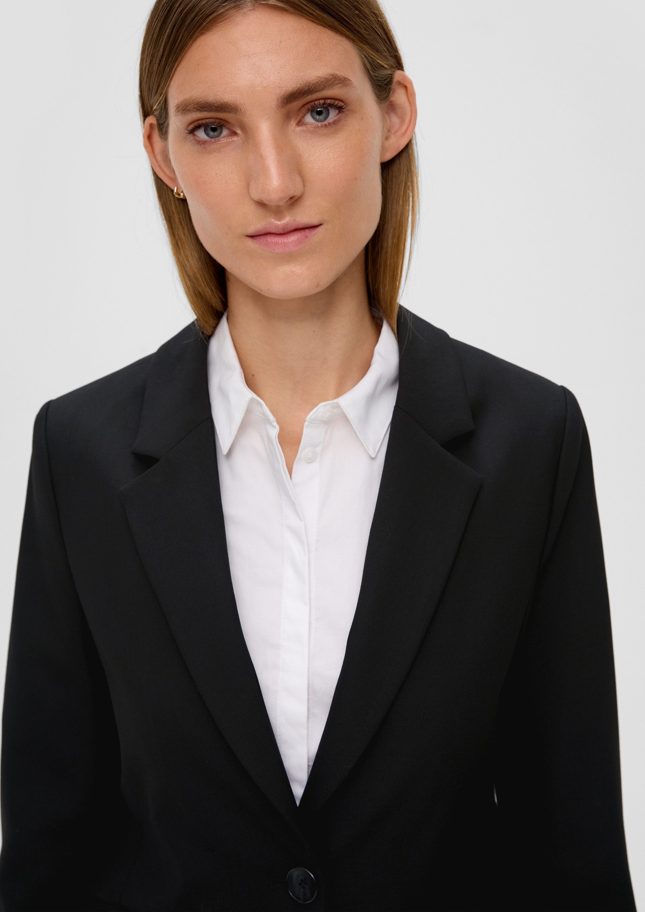 s.Oliver Jackenblazer Indoor-Blazer Blazer aus Viskosemix