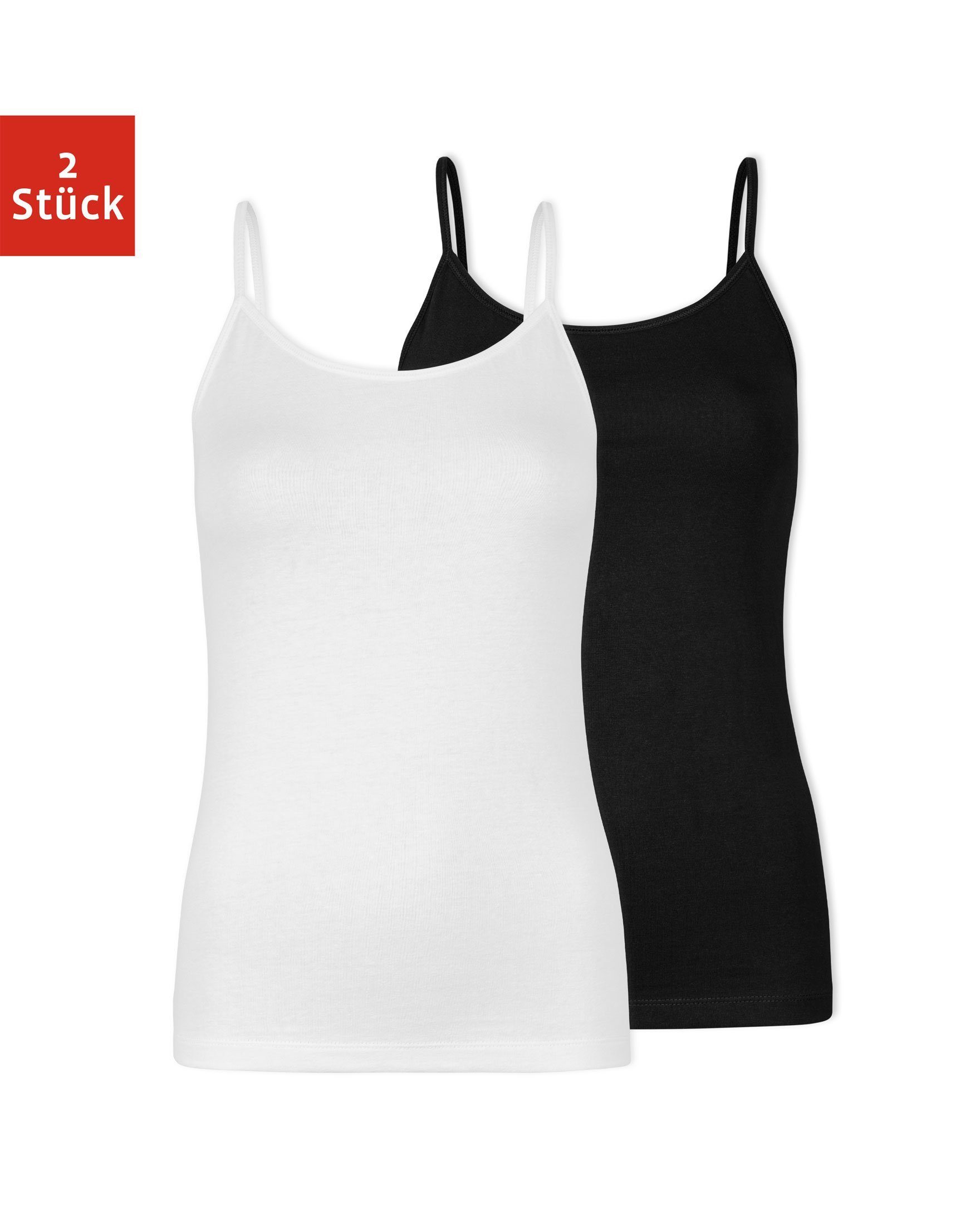 SNOCKS Tanktop »Spaghetti Top Damen« (2-tlg) aus Bio-Baumwolle, perfektes  Basic für jedes Outfit online kaufen | OTTO