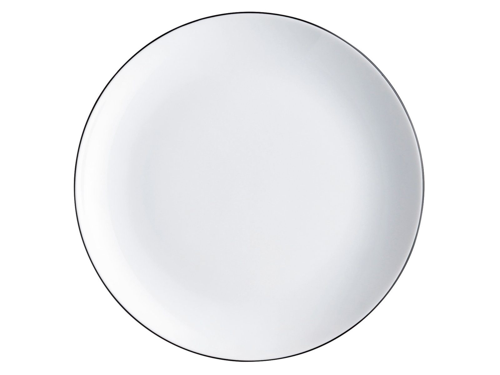 Thomas Porzellan Frühstücksteller Cucina Basic Colori Black Frühstücksteller 20 cm, Teller Flach