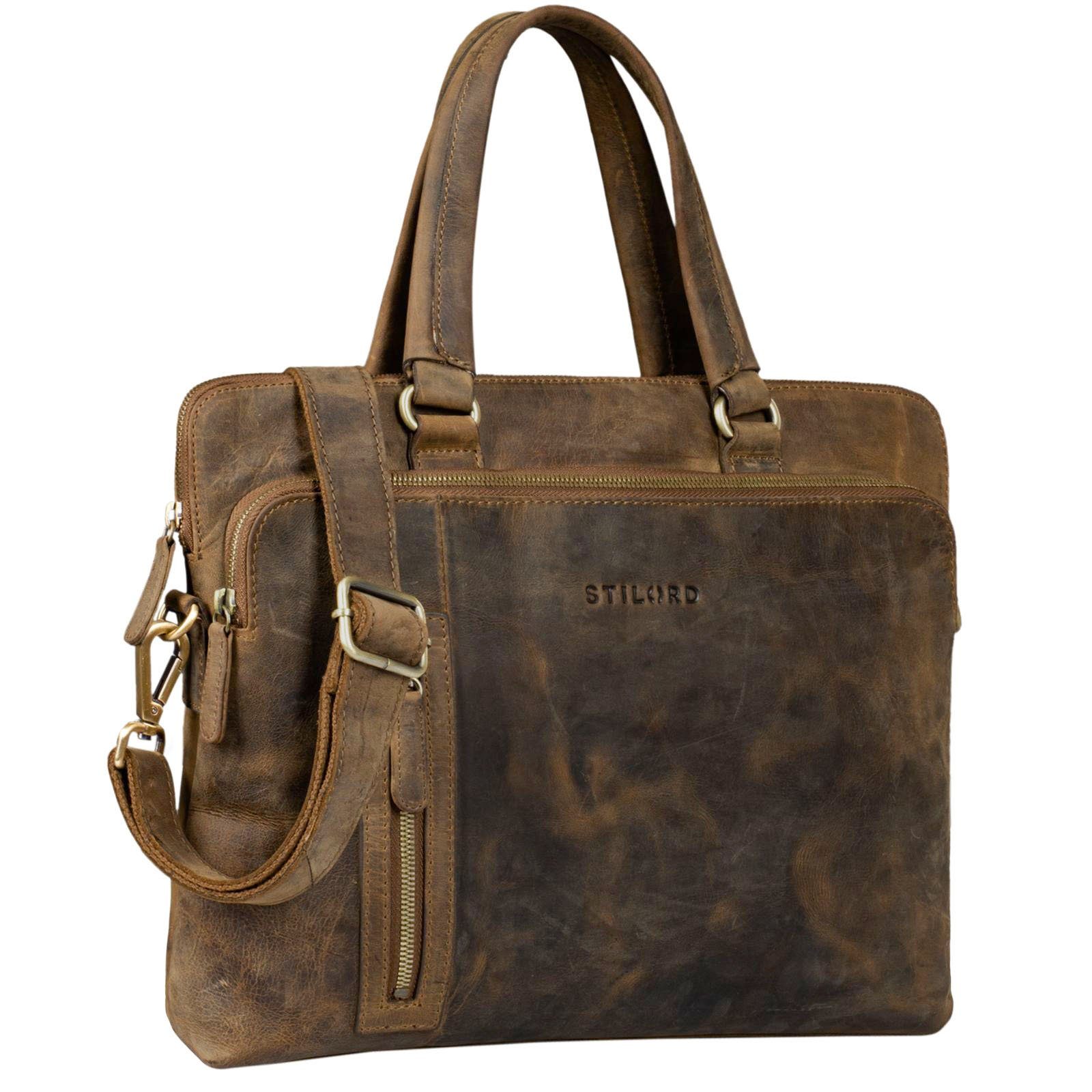 STILORD Handtasche "Lory" Aktentasche Damen Leder
