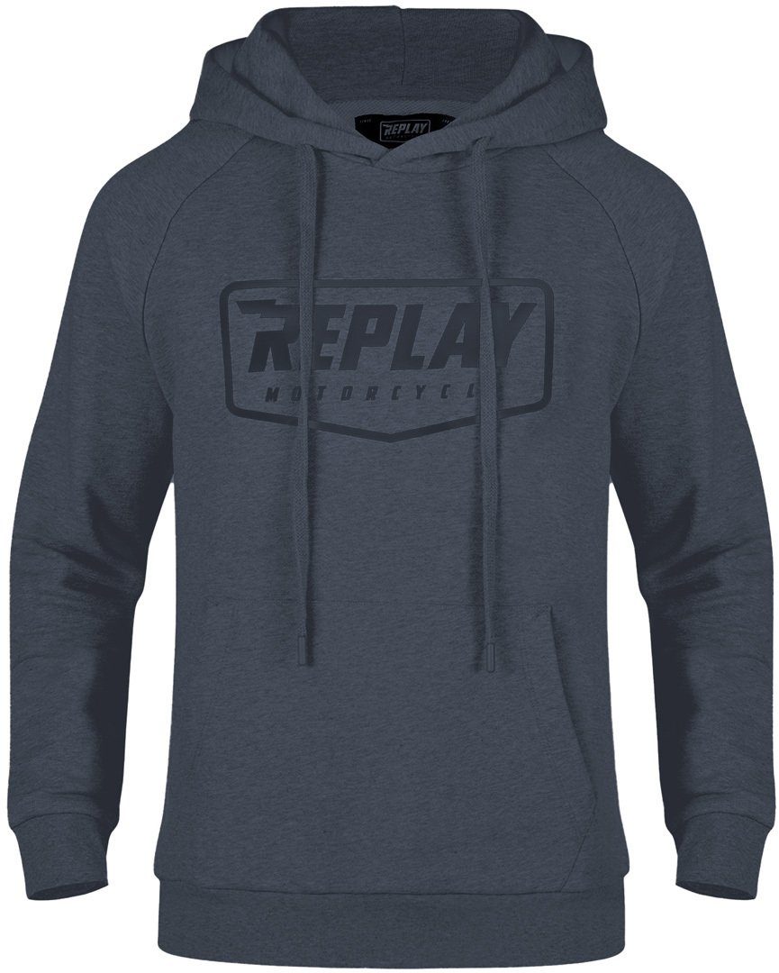 Replay Kapuzenpullover Logo Hoodie Blue | Hoodies