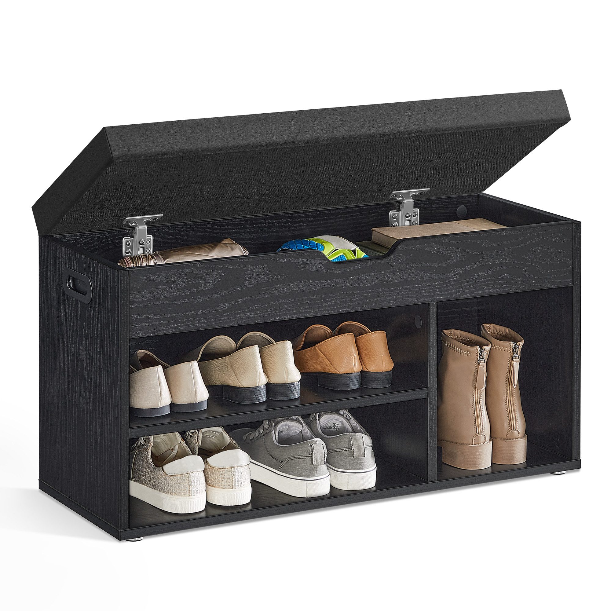 VASAGLE Schuhbank, mit Sitzfläche, Sitzbank mit Stauraum, gepolstert, 30 x günstig online kaufen