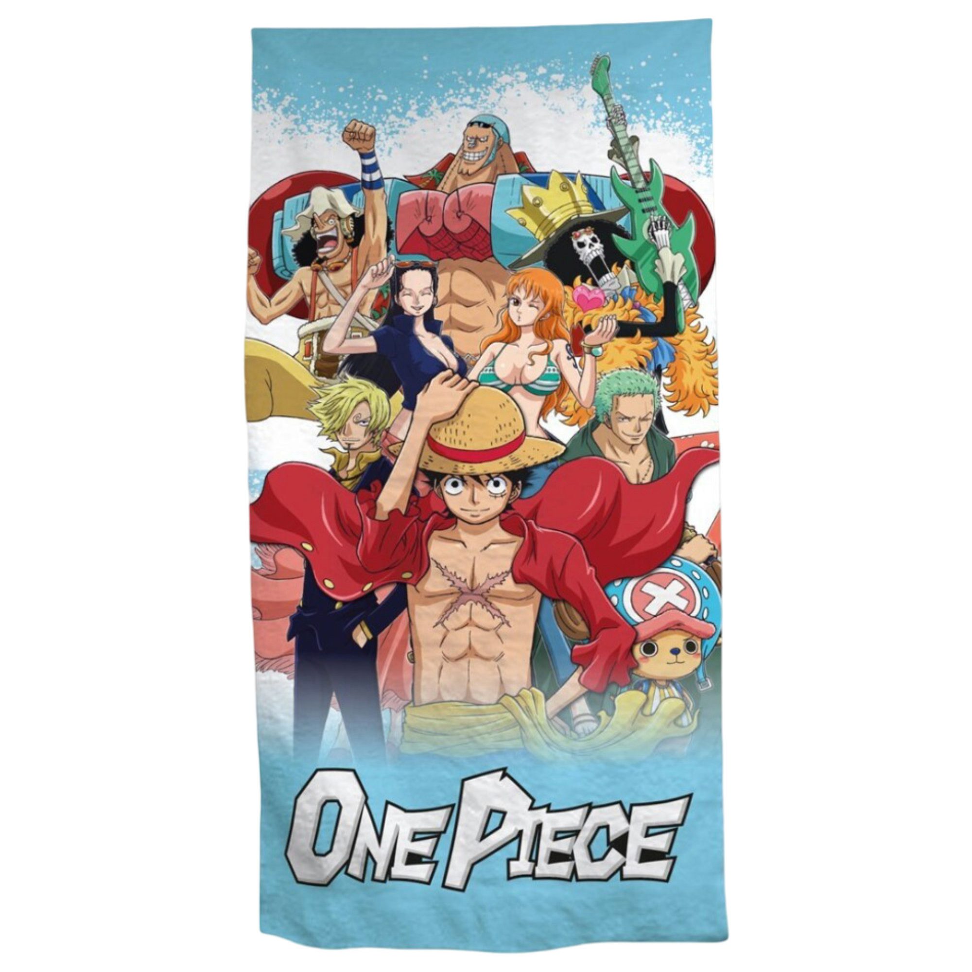 One Piece Strandtuch One Piece Monkey D Ruffy Strandtuch Handtuch Badetuch XXL, 90x170 cm - 100% Baumwolle