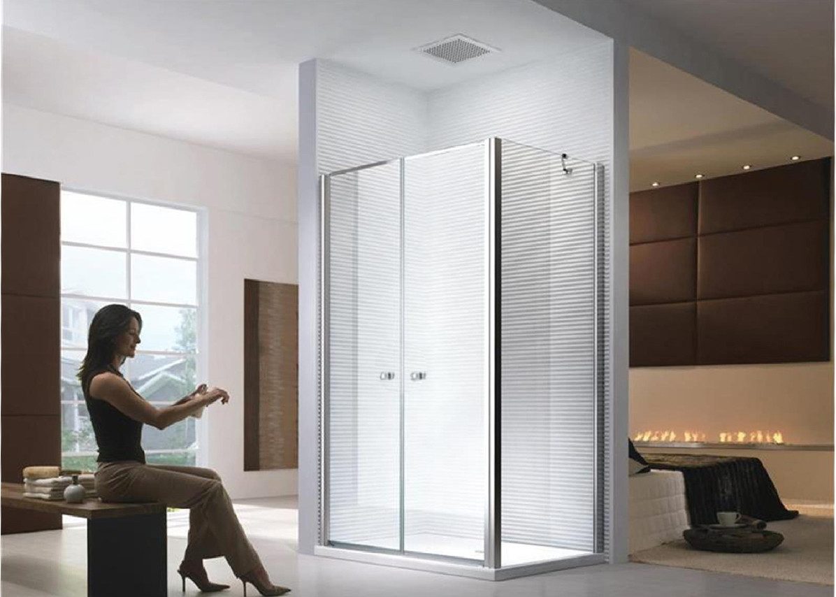Glaszentrum Hagen Eckdusche Glaszentrum Hagen - 80x80x195 cm - Athene Duschkabine - 8mm/6mm -