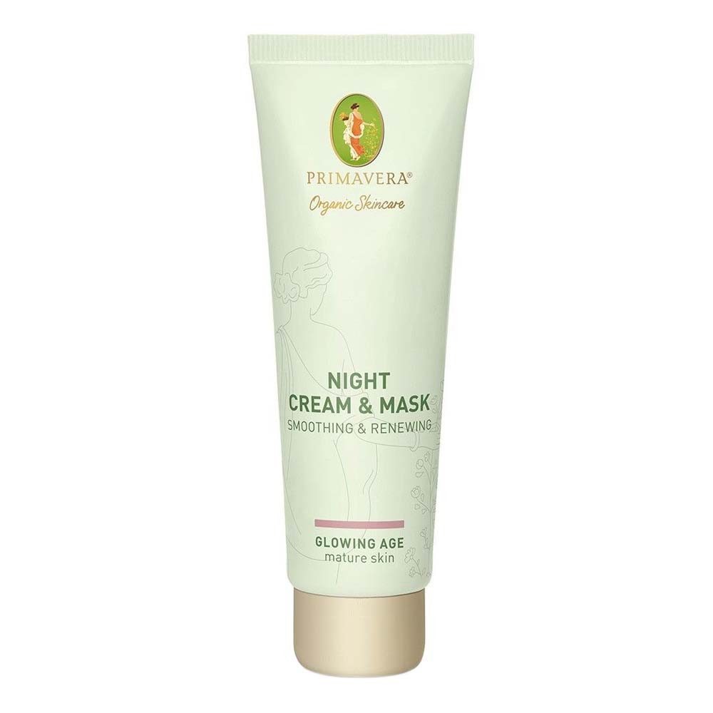 Primavera Life GmbH Nachtcreme Glowing Age - Night Cream & Mask Smoothing & Renewing 50ml