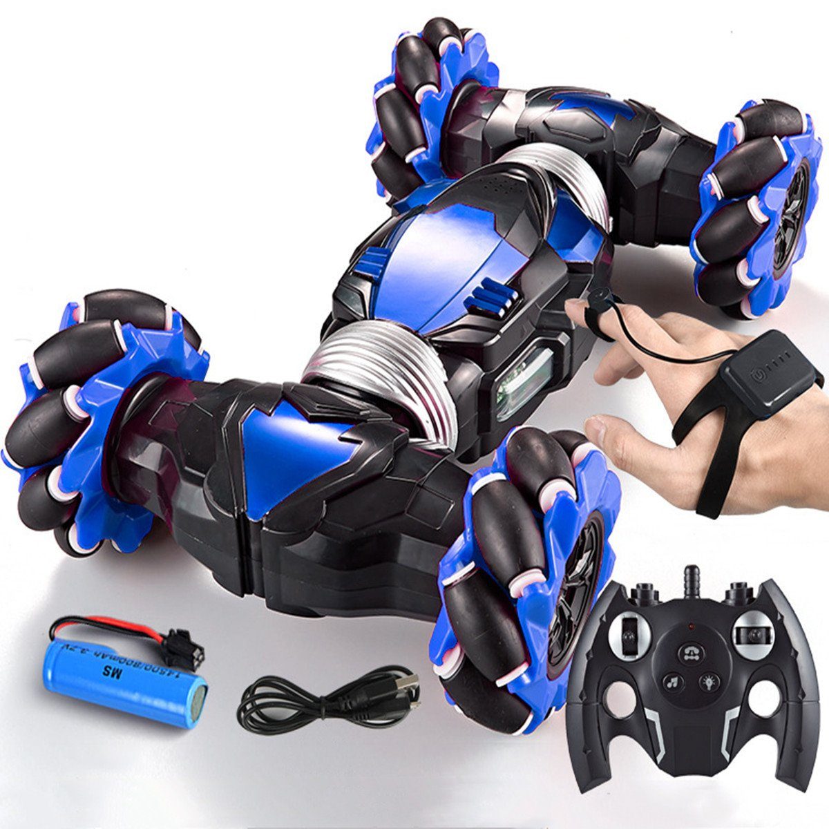 Insma RC-Auto, 2,4GHz Fernbedienung/Gestensteuerung 30km/h LED Licht,Musik