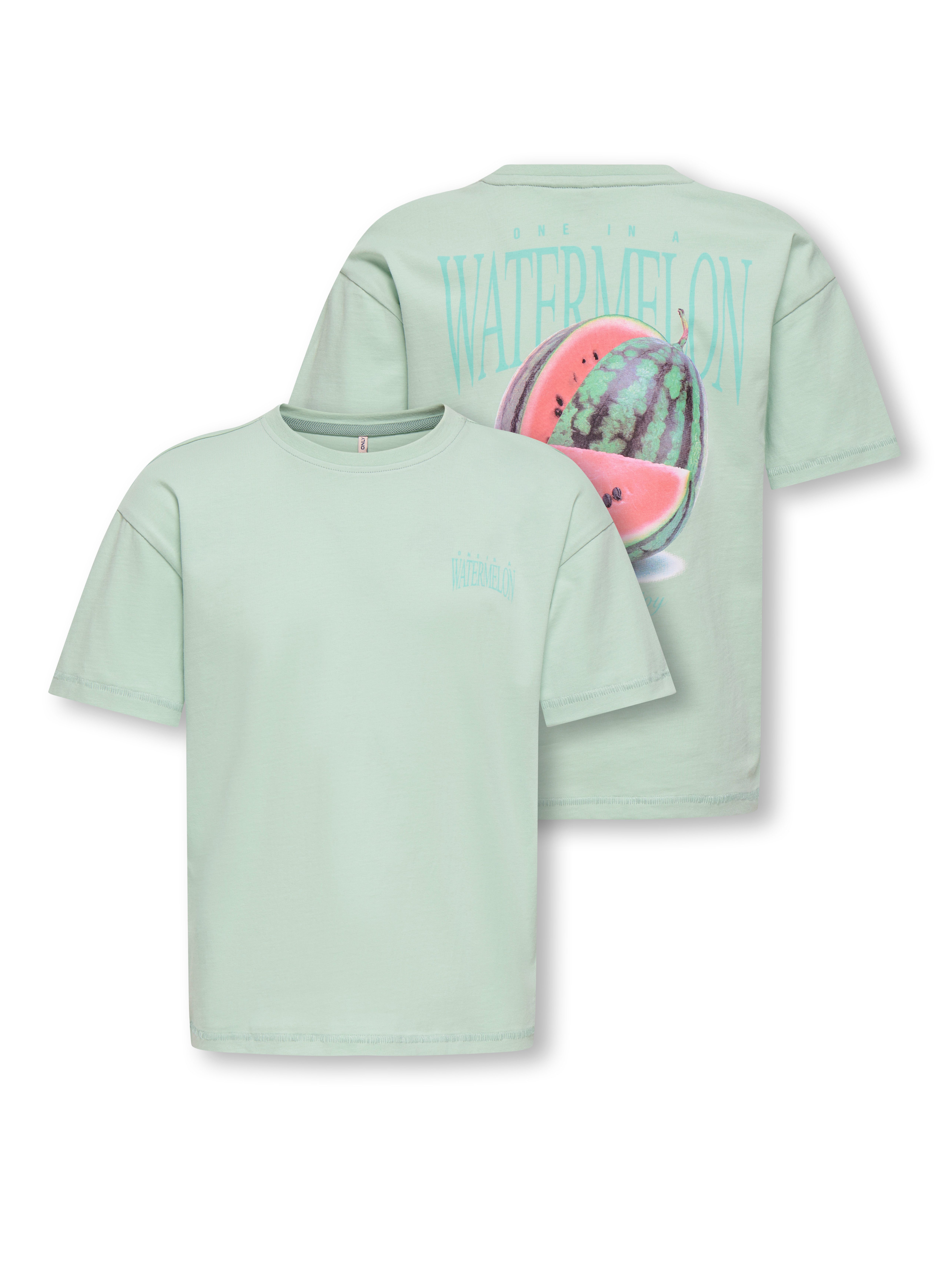 KIDS ONLY T-Shirt KOGHELEN LIFE S/S LOOSE TEE JRS NOOS mit großem Rückendruck