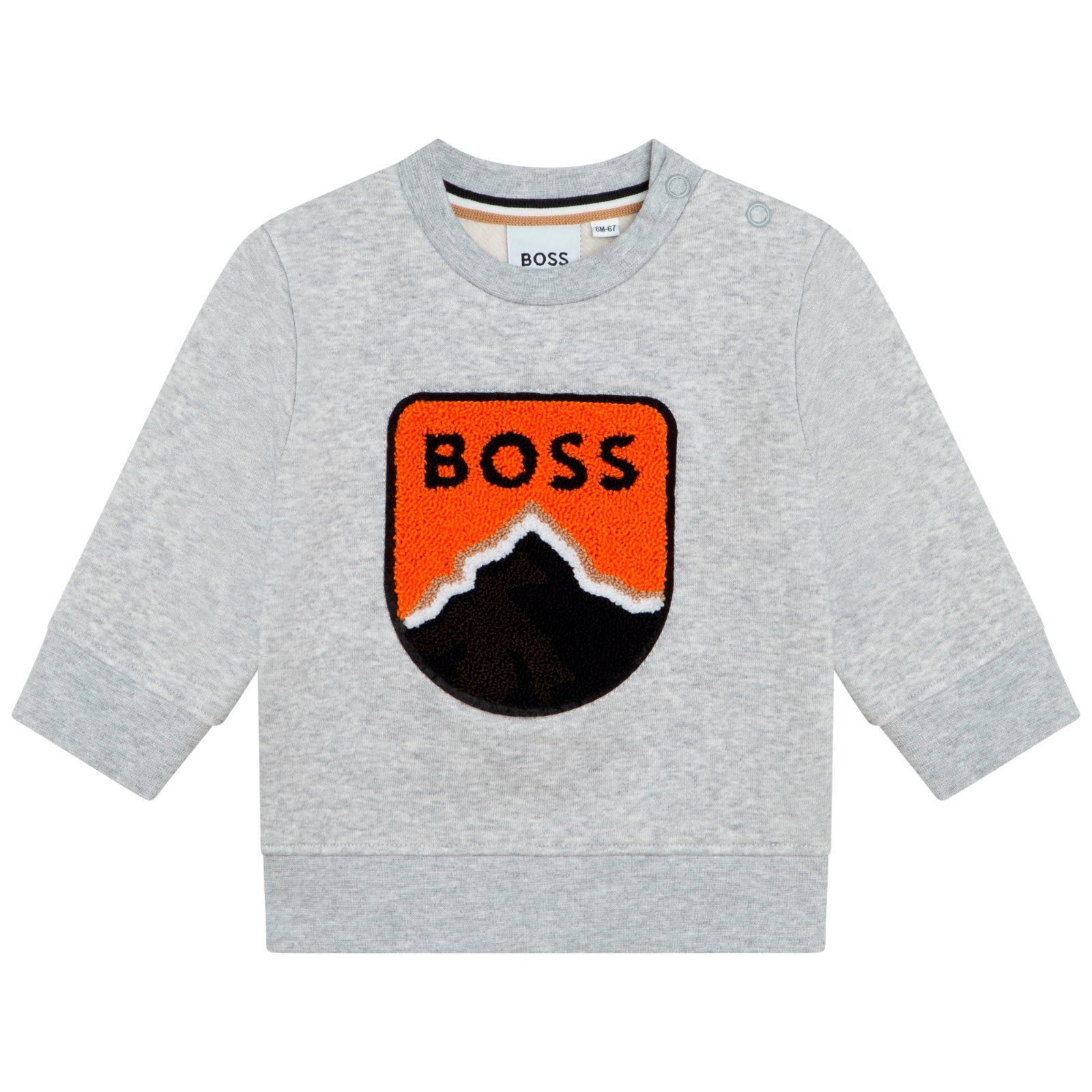 Boss Kidswear Sweatshirt BOSS Kidswear Baby Sweatshirt grau 9 Monate - 3 Jahre