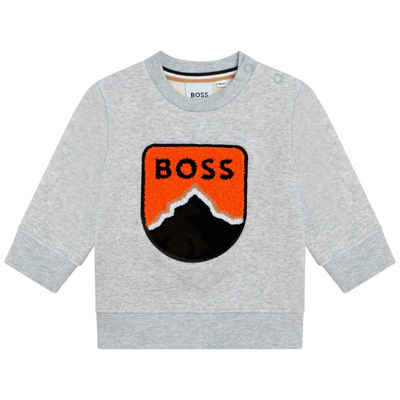 BOSS Sweatshirt BOSS Baby Sweatshirt grau 9 Monate - 3 Jahre
