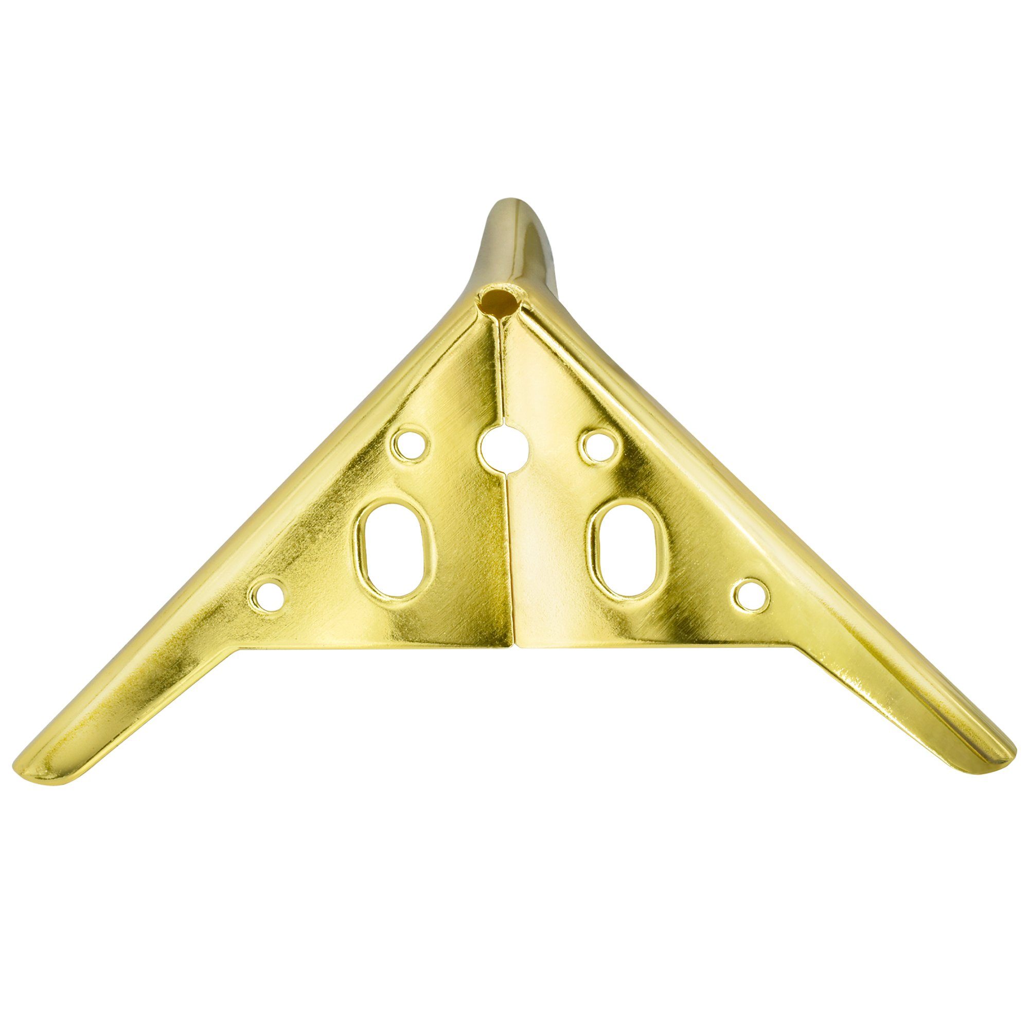 Prima-Online Möbelfuß 4 Stück Möbelfüße DIY Metall möbelbeine Schrank Sofa Couch Gold – Bild 5 von 5