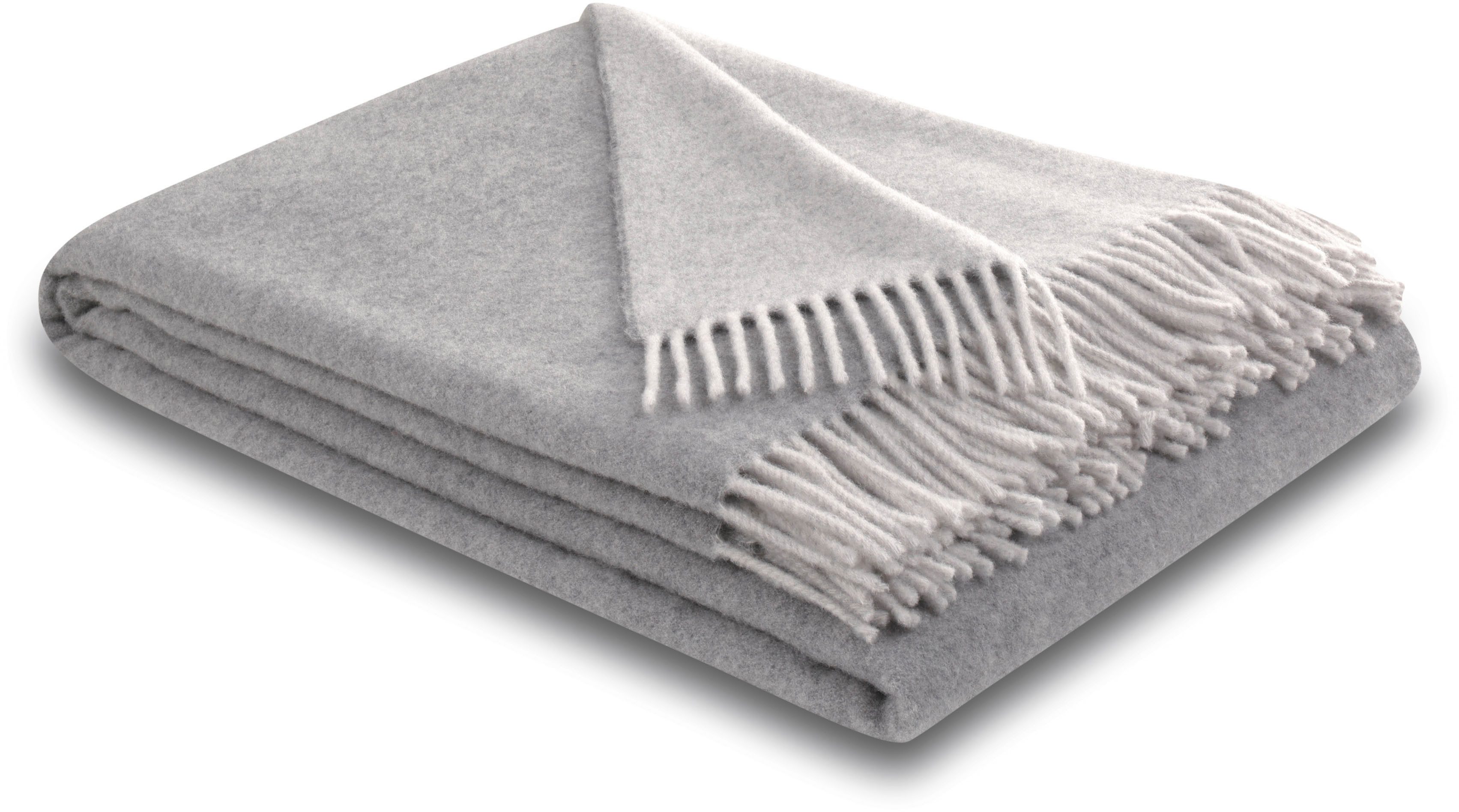 Wohndecke Soft Impression im Doubleface-Look, Biederlack, Wolle-Kaschmir-Mi günstig online kaufen