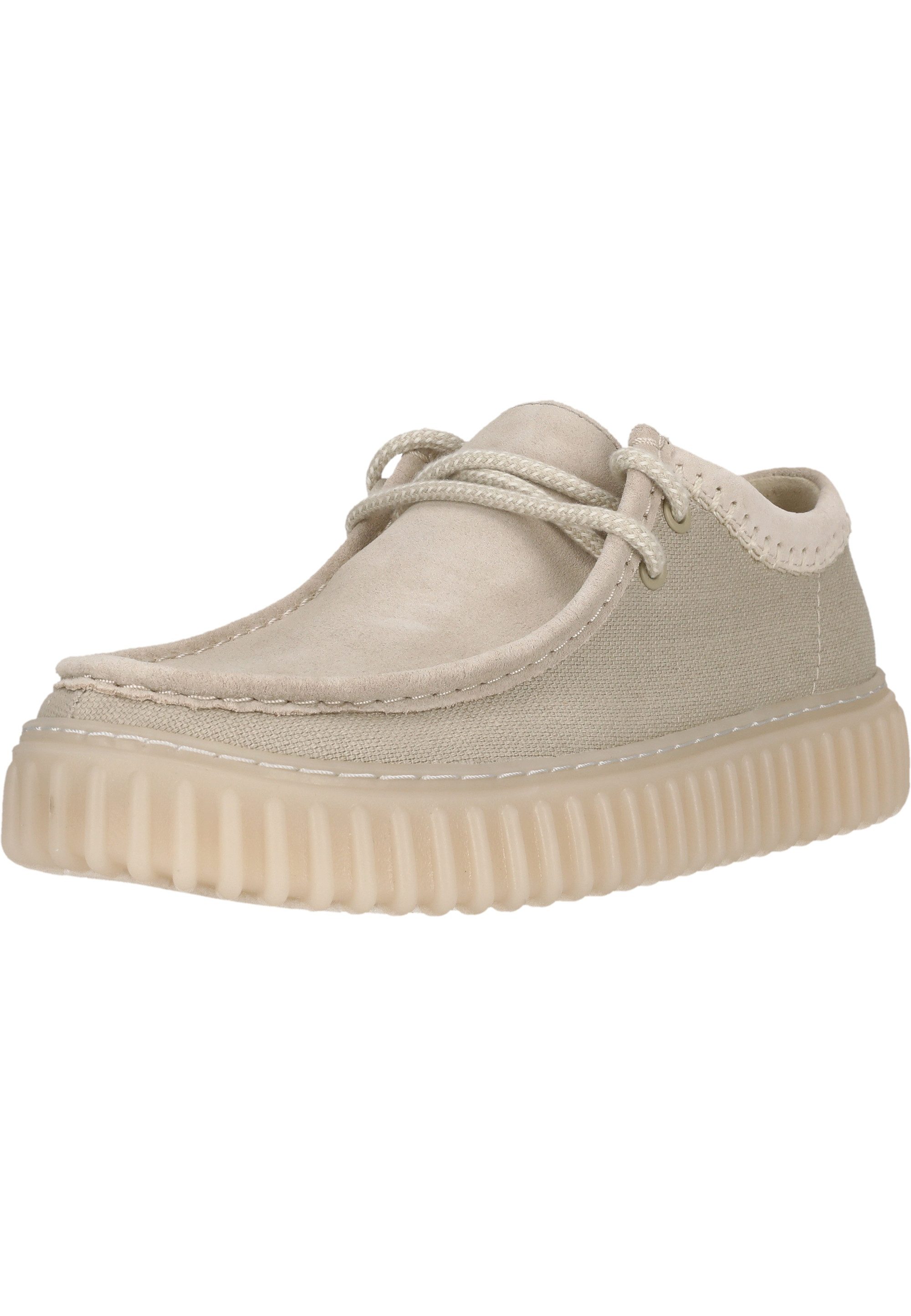 Clarks Torhill Low Mokassin mit markanter, gerippter Sohle