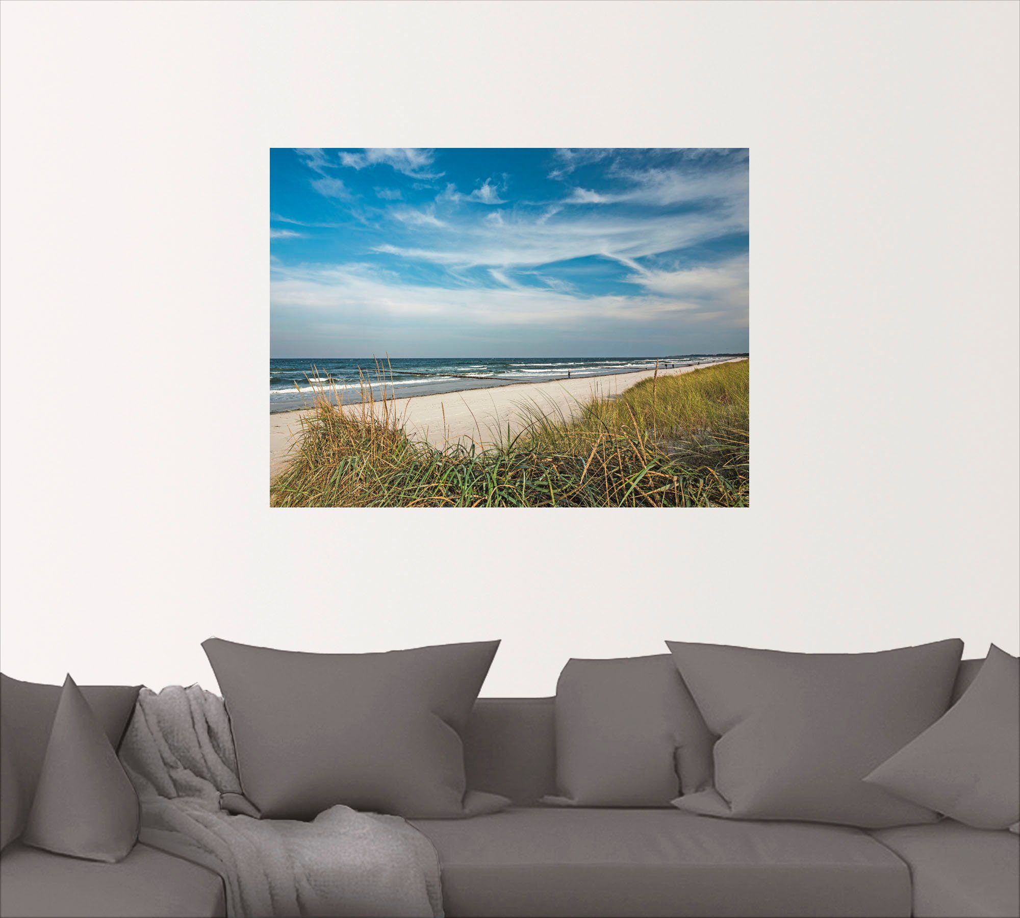 (1 Artland St), als oder Urlaubfeeling, Wandbild in Strand Leinwandbild, Größen Wandaufkleber versch. Poster