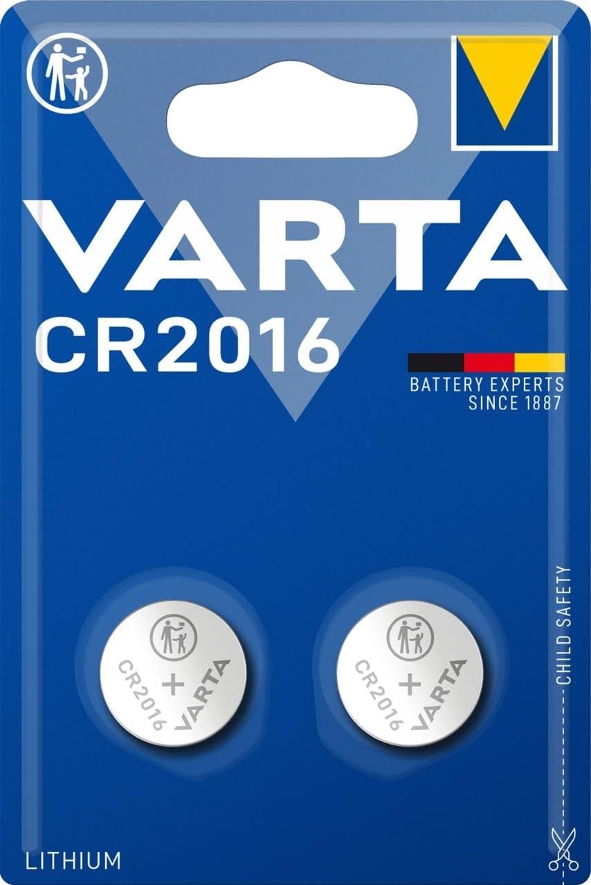 VARTA Varta Lithium Ionen Batterien 90mAh Coin Knopfzelle CR2016 Batterie, (3 V V), 20 mm Durchmesser x 1.6 mm Tiefe, 3V, Lithium- Technologie für die