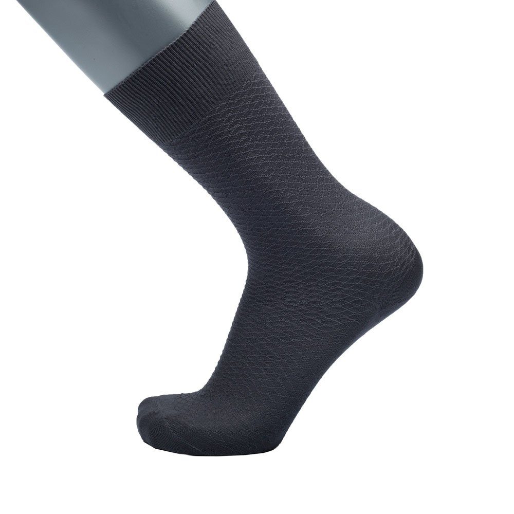 BGENTS Businesssocken Classic Frankfurt - Socken aus (3er Packung, reiner merzerisierter 3er Baumwolle Anthrazit Packung) 3er Socken