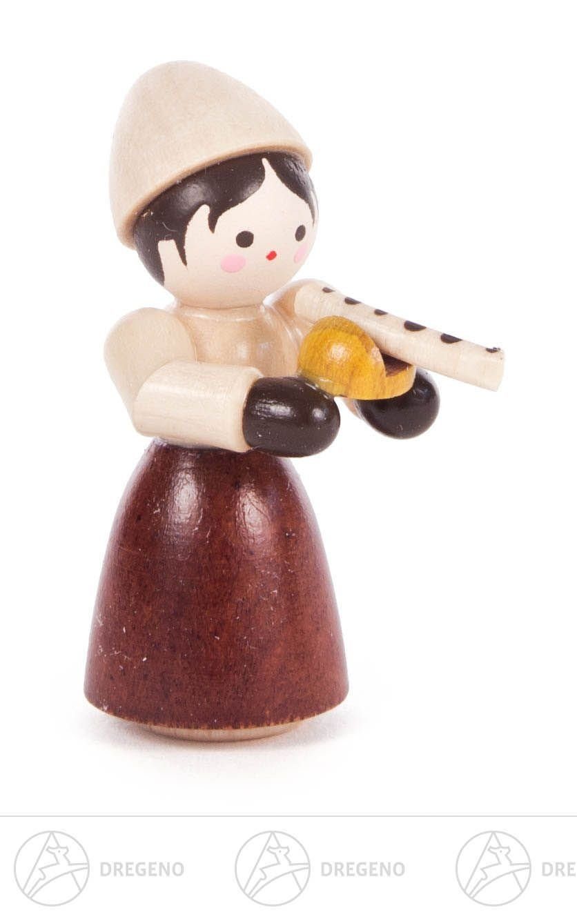 Dregeno Erzgebirge Weihnachtsfigur Weihnachtliche Miniatur Mädchen mit Bratwurst natur Breite x Höhe ca