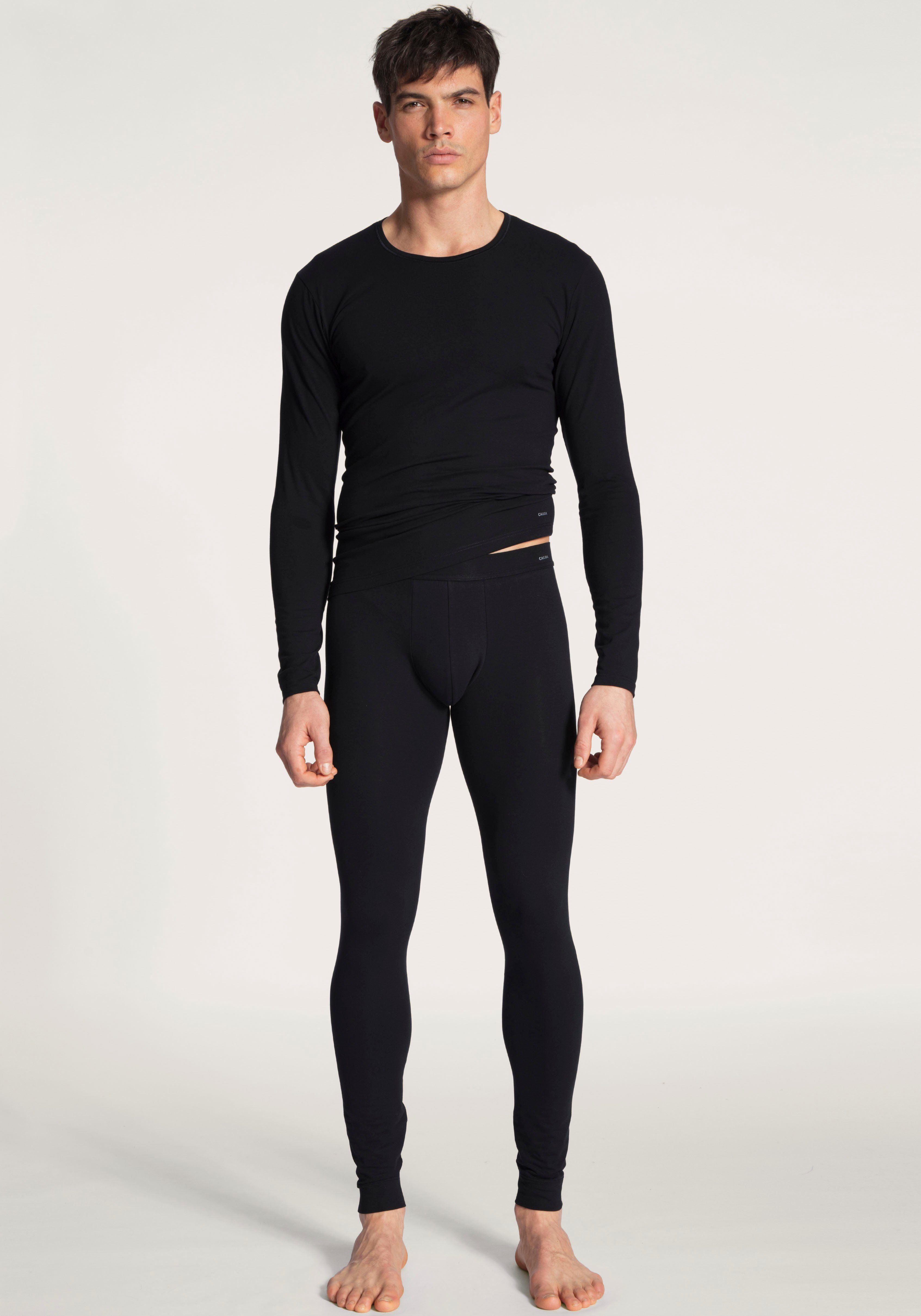 CALIDA Lange Unterhose Cotton Code mit Komfortbund, elastisch, Single Jersey-Qualität