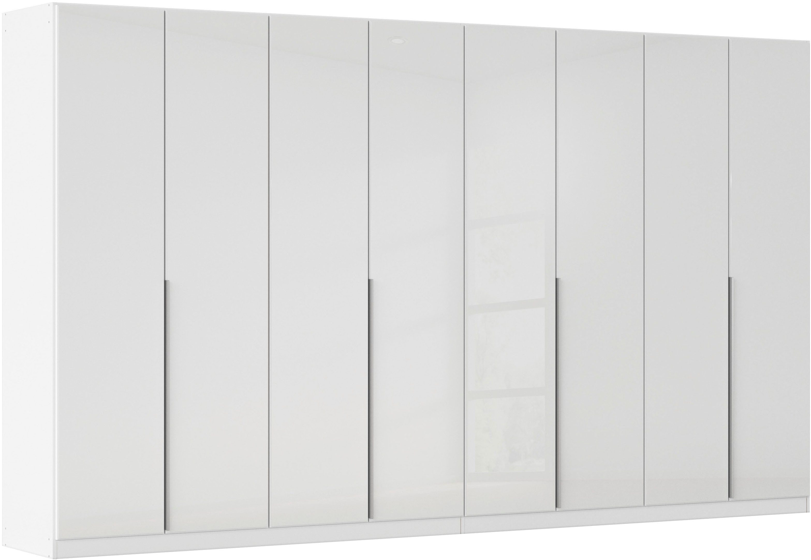 OTTO home Drehtürenschrank Kleiderschrank Kleiderschränke Schrank Garderobe AGORDO mit Glasfront (in zwei Griff-Farben, Breiten 91-405 cm) durchdachte Innenausstattung, in 8 Breiten und 2 Höhen MADE IN GERMANY