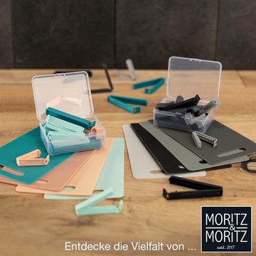 Moritz & Moritz Vorratsdose Moritz & Moritz 24 Verschlussclips bunt für Lebensmittelaufbewahrung, (24er Set, 25-tlg), für Lebensmittelaufbewahrung