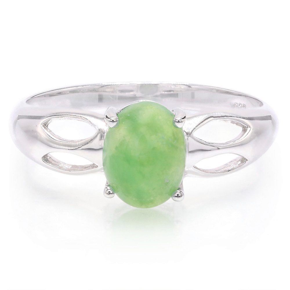 Cavill Solitärring Cavill Ring Sterlingsilber 1,48 ct Chrysopras, oval, grün (1-tlg)