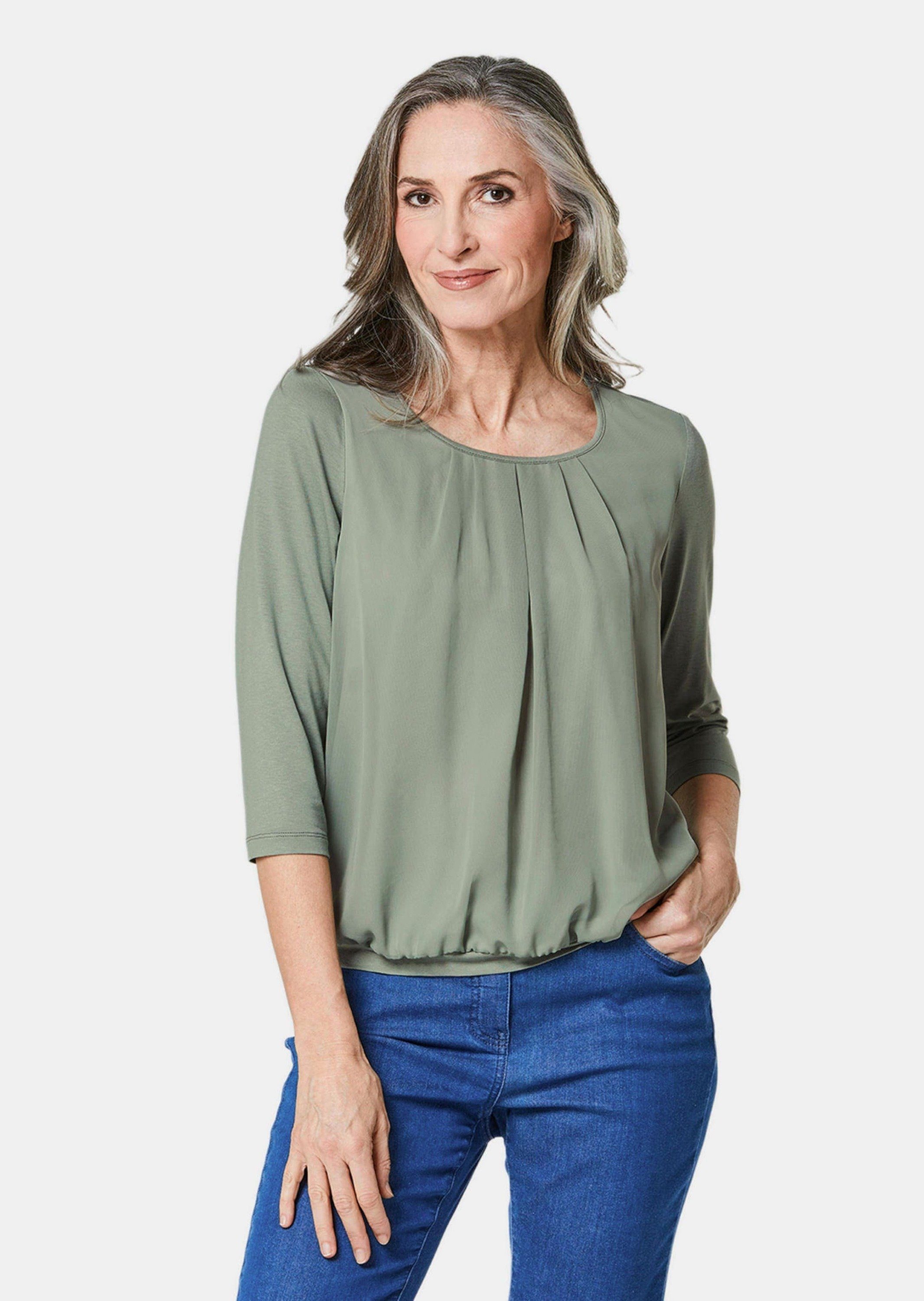 GOLDNER Shirtbluse Gepflegtes Shirt in eleganter günstig online kaufen