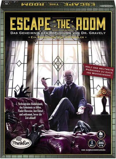 Thinkfun® Spiel, »Escape the Room - Das Geheimnis des Refugiums von Dr. Gravely«