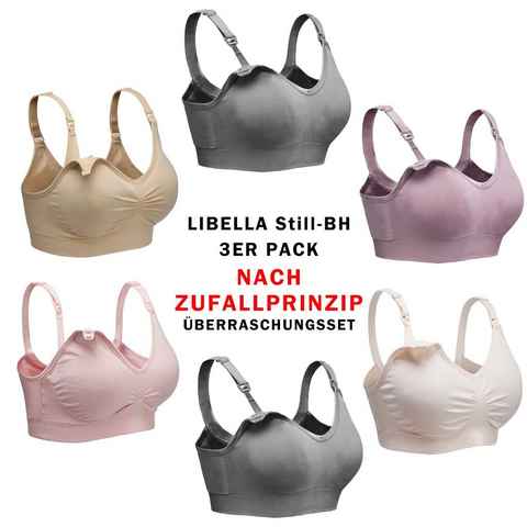 Libella Set: Still-BH 3710-3er (3er-Pack) Schwangerschafts-BH ohne Bügel Gepolsterte Cups Entfernbar