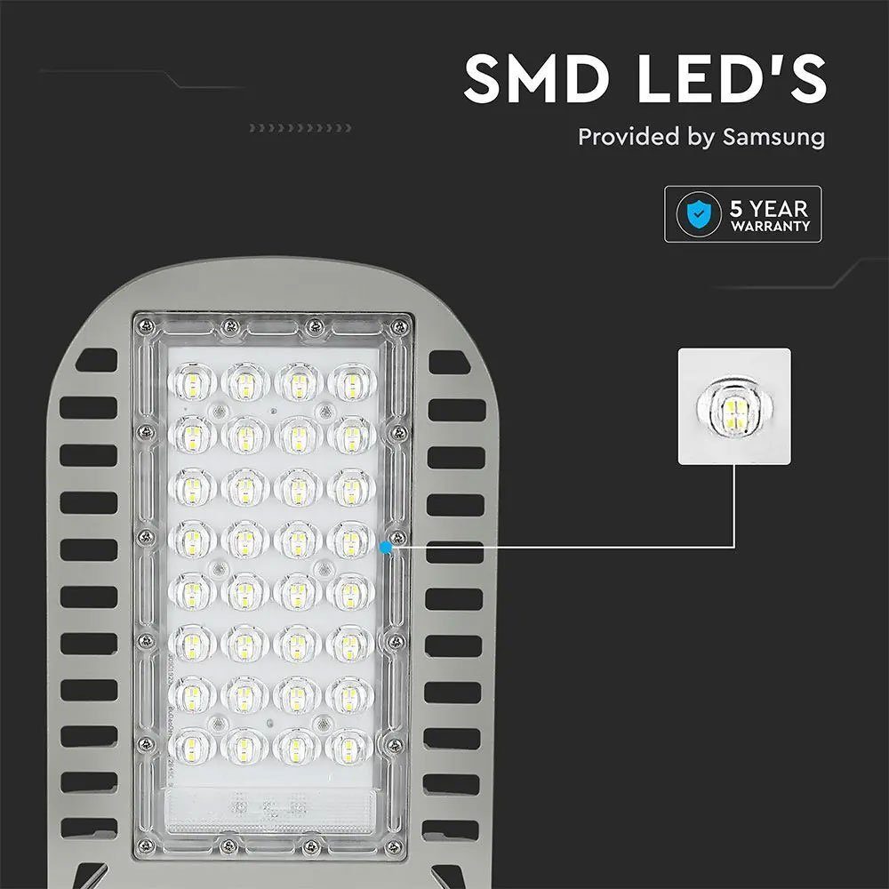 Straßenlaterne LED-Leuchtmittel LED fest 2x Tageslichtweiß, verbaut, Straßenlampe Straßenbeleuchtung LED etc-shop Außen-Stehlampe,