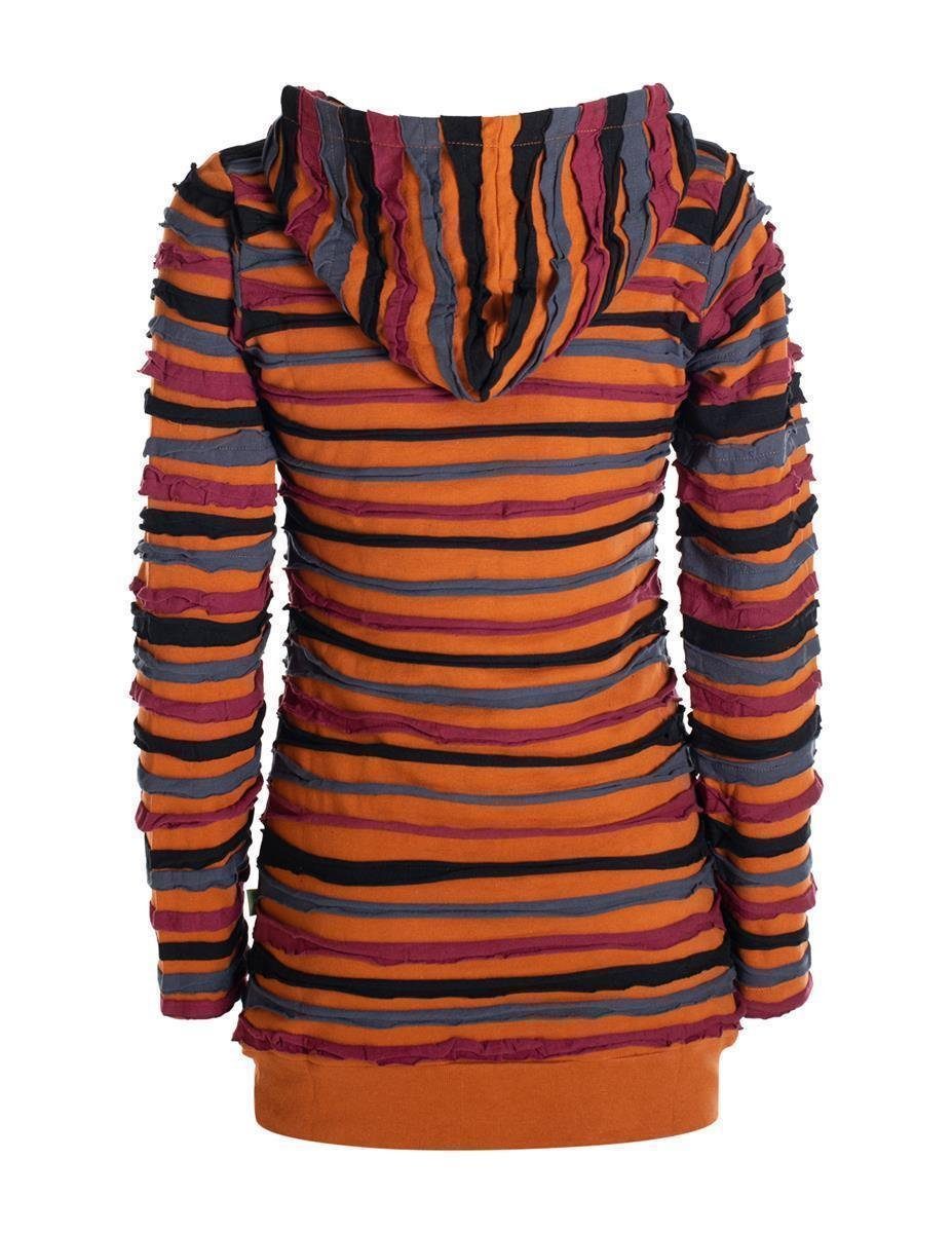 Vishes Kapuzenshirt Kapuzenpullover Hoodie mit Kapuze Streifen Kapuzenpulli günstig online kaufen