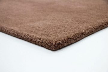 Wollteppich Designer Teppich handgetuftet braun, morgenland, rechteckig, Höhe: 18 mm
