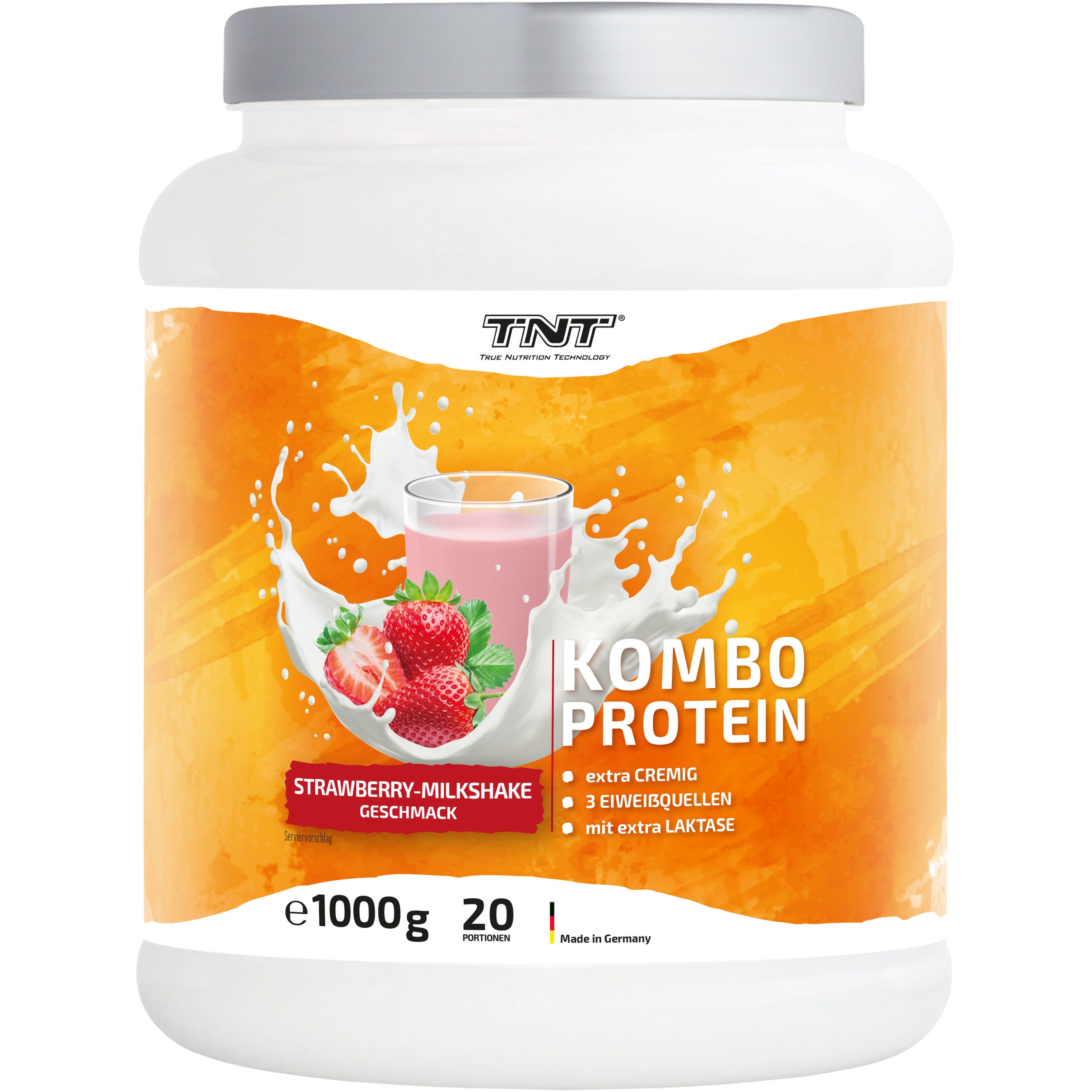 TNT (True Nutrition Technology) Kombo Protein - Extra cremige Konsistenz - mit Flohsamenschalenpulver Pulver