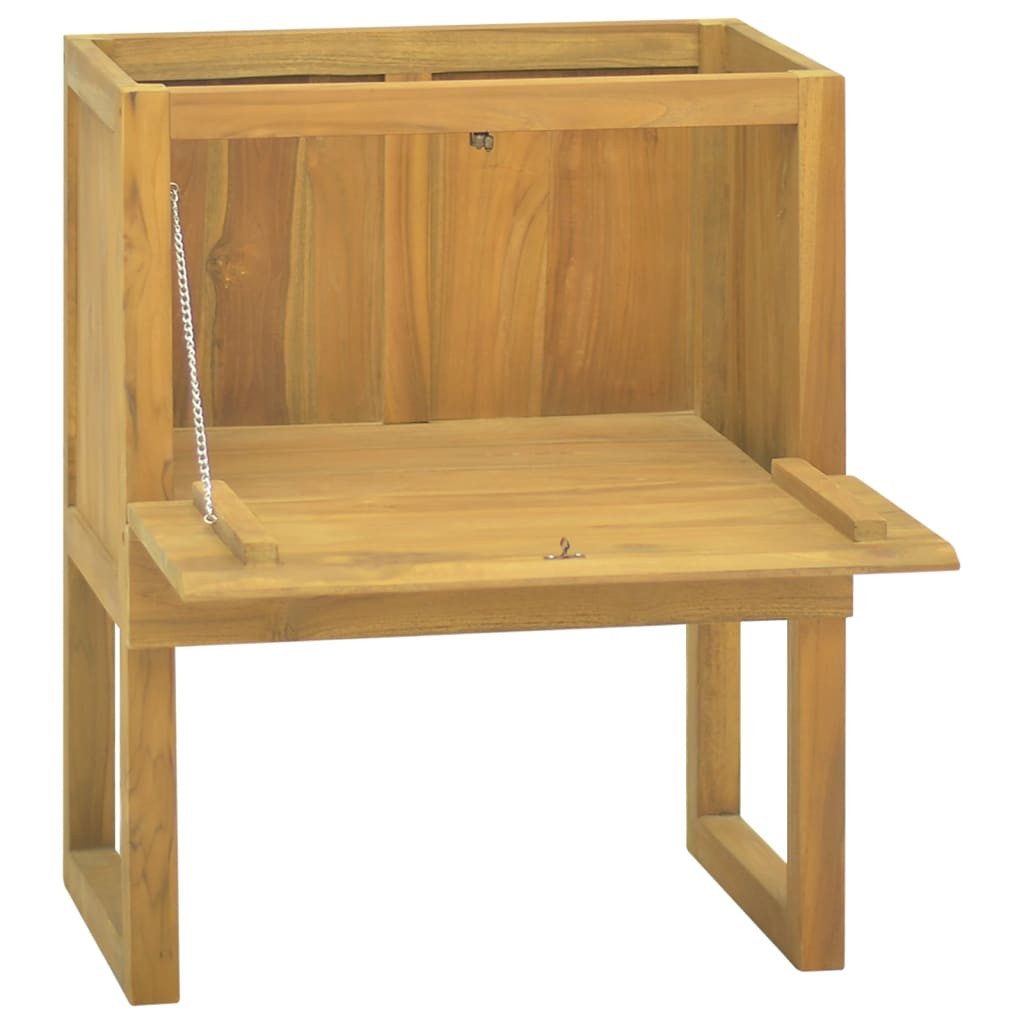 vidaXL Badregal 60 x 40 x 75 cm Badschrank 60x45x75 cm Massivholz Teak