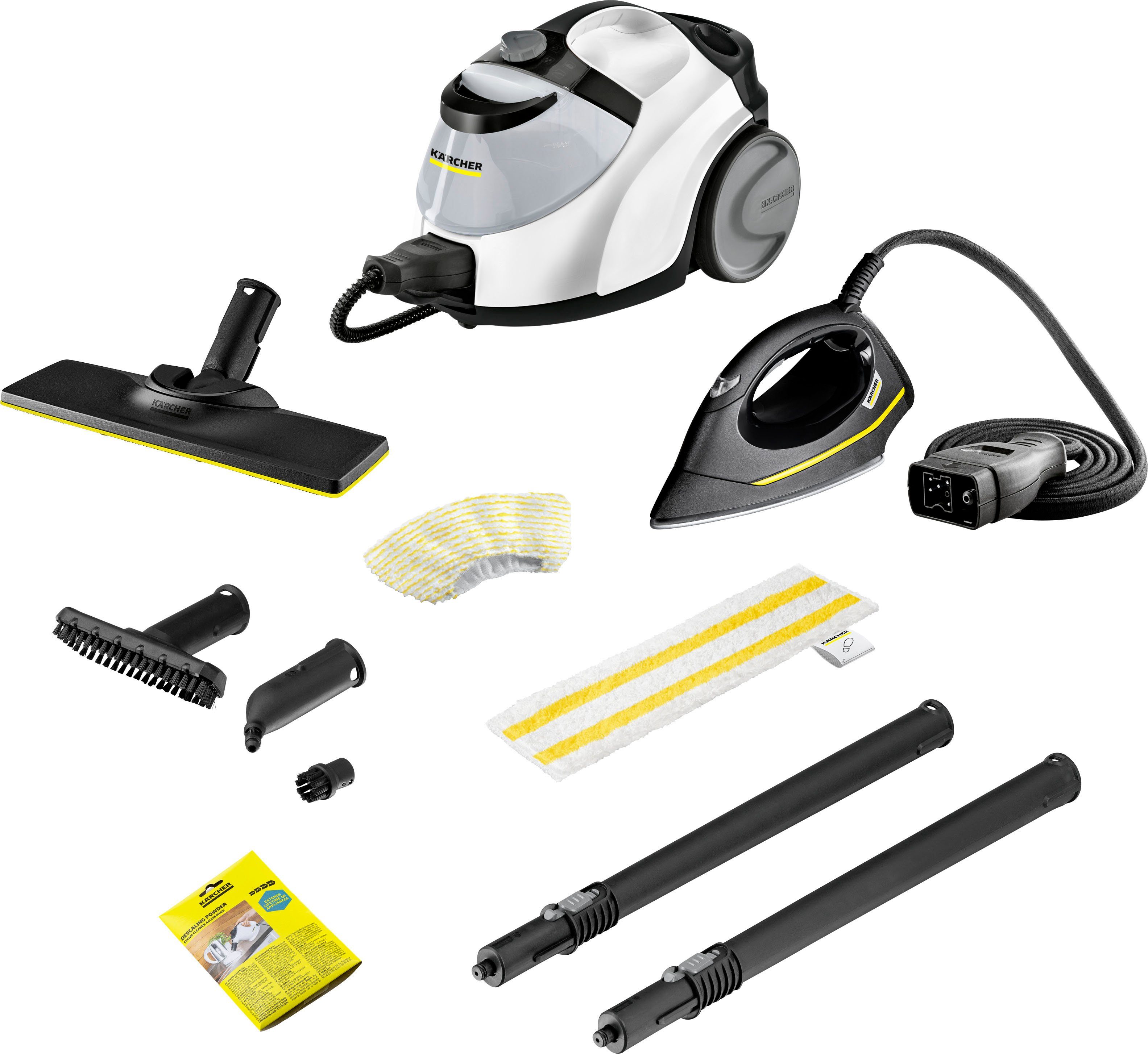 KÄRCHER Dampfreiniger SC 5 EASYFIX IRON, 2250 W, mit Dampfdruck-Bügeleisen, VapoHydro-Funktion