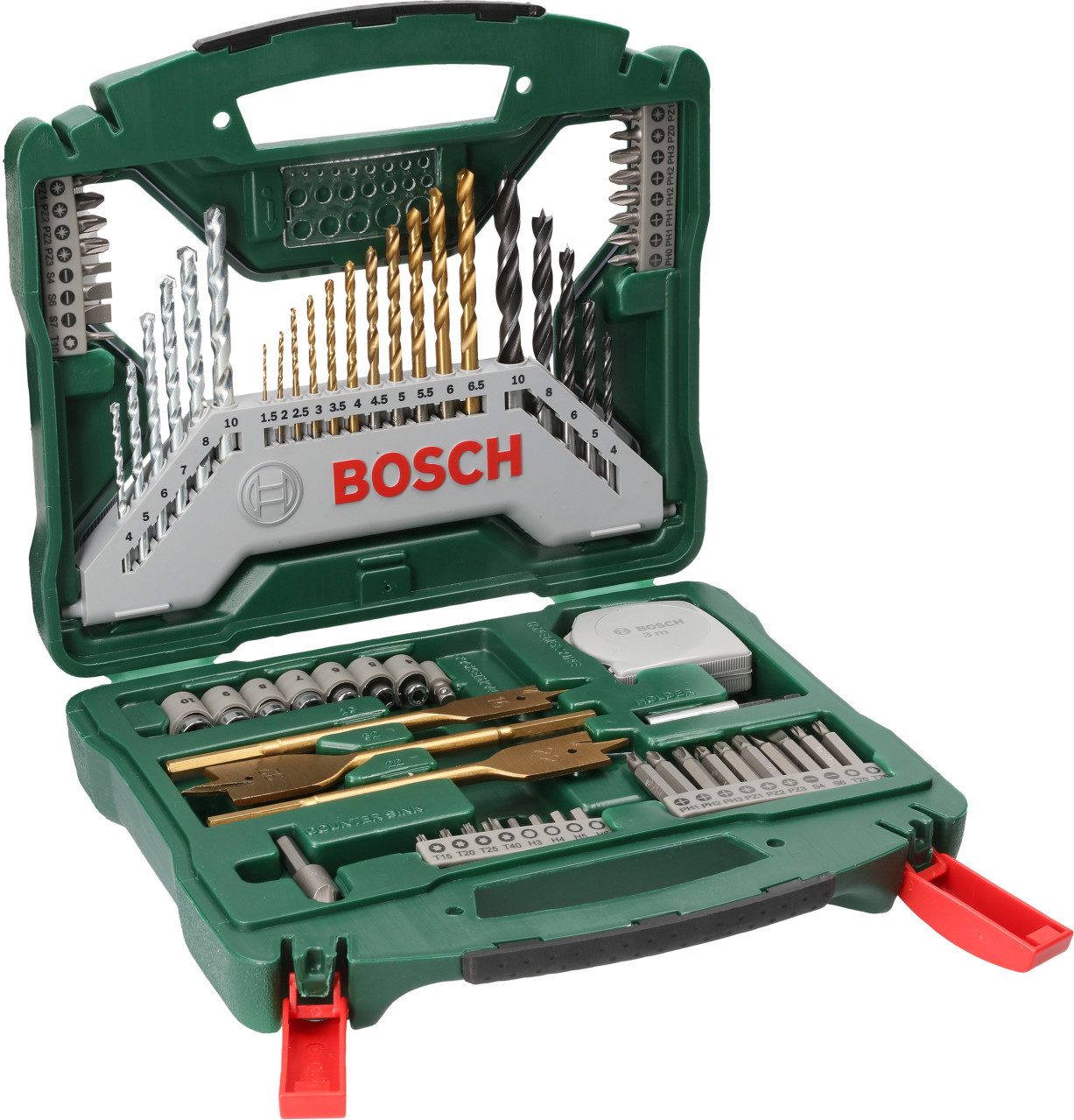 BOSCH Bohrer- und Bit-Set Bosch Bit-Bohrer-Set X-Line im Kunststoffkoffer günstig online kaufen