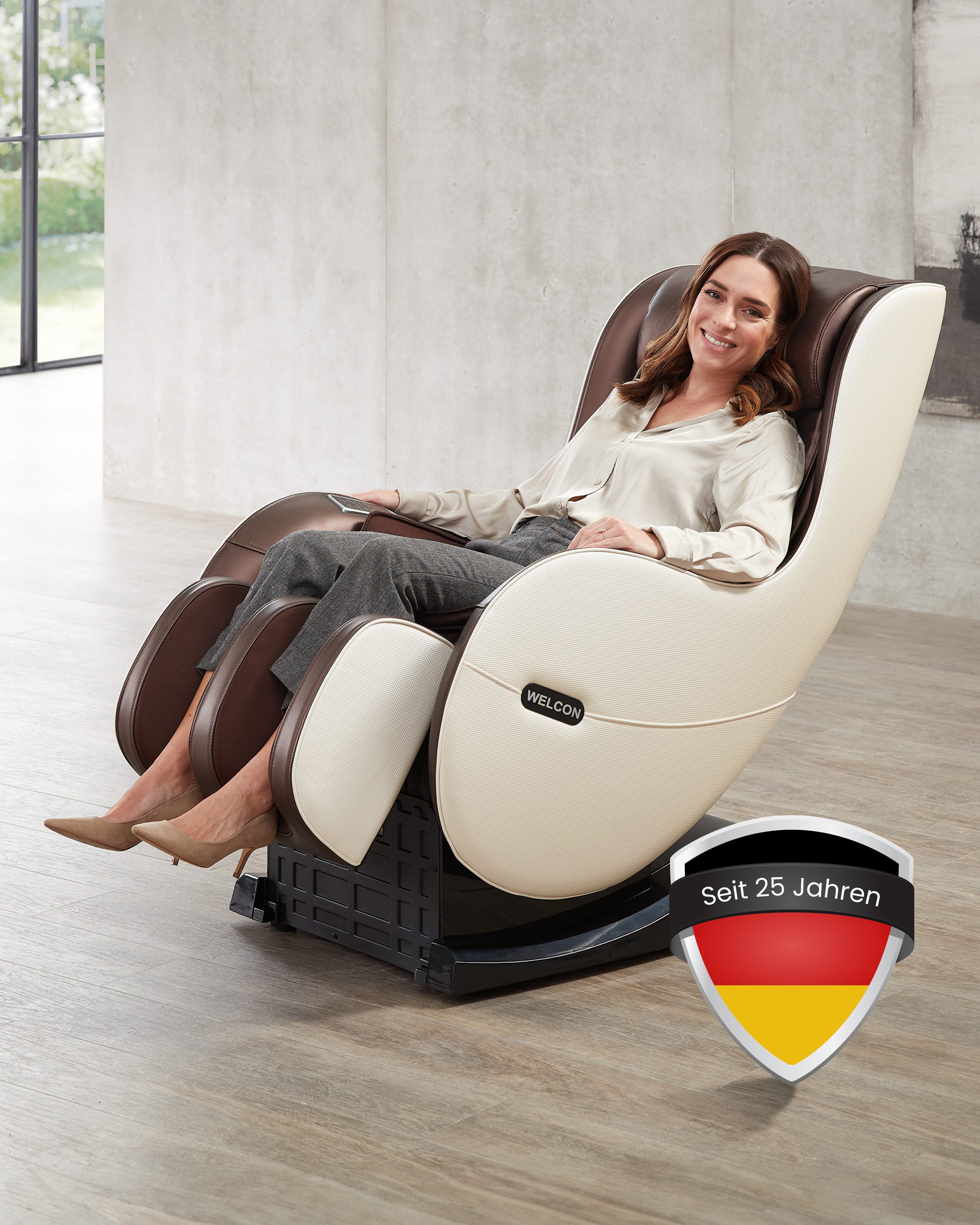 WELCON Massagesessel WELCON Massagesessel EASYRELAXX in beige, braun, schwarz und rot